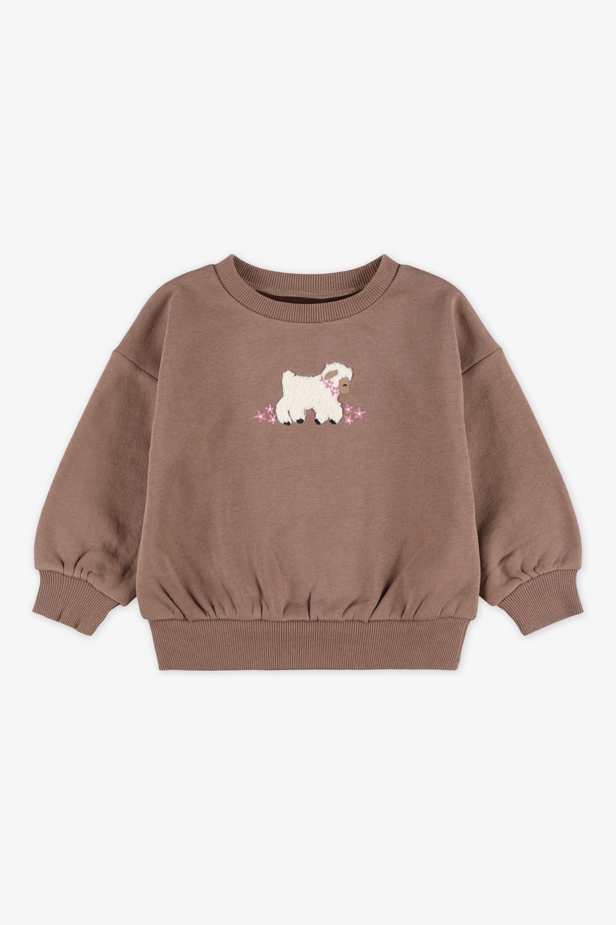 Chandail ouaté - Bébé fille && BRUN