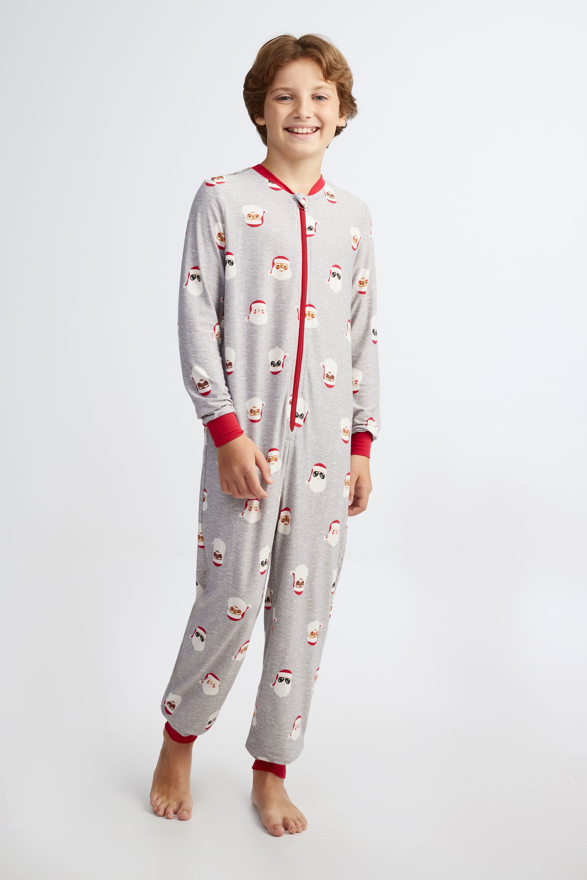 Pyjama 1-pièce en moss - Ado garçon && GRIS MULTI