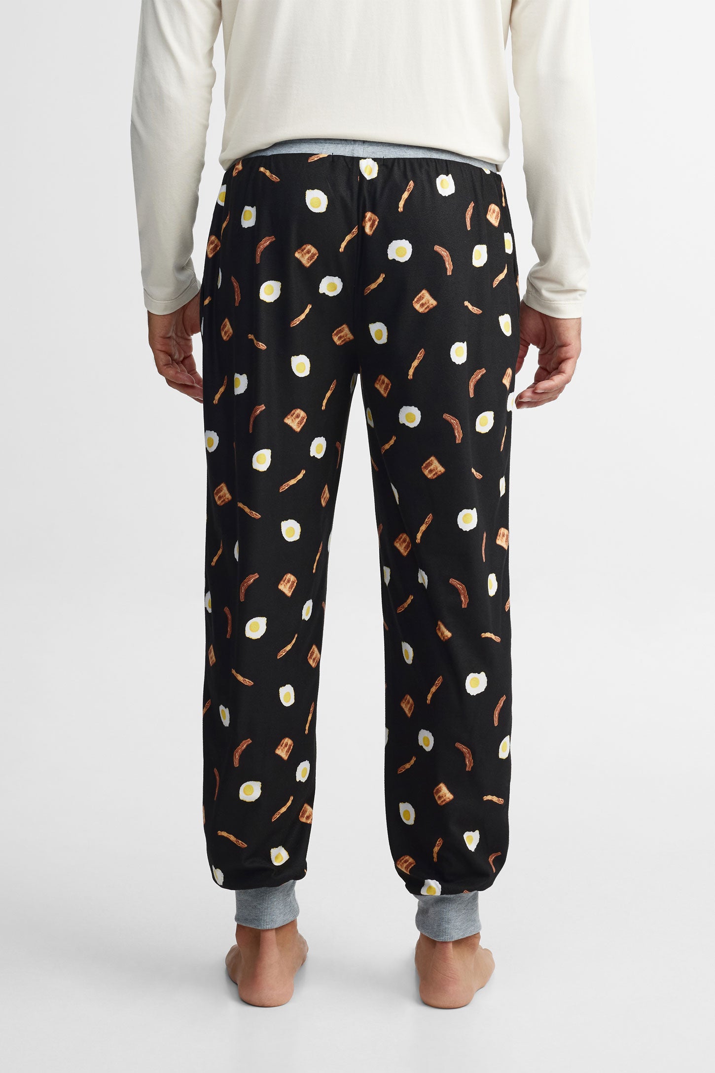 Pantalon pyjama à carreaux en flanelle, 2/40$ - Homme && NOIR/MULTI