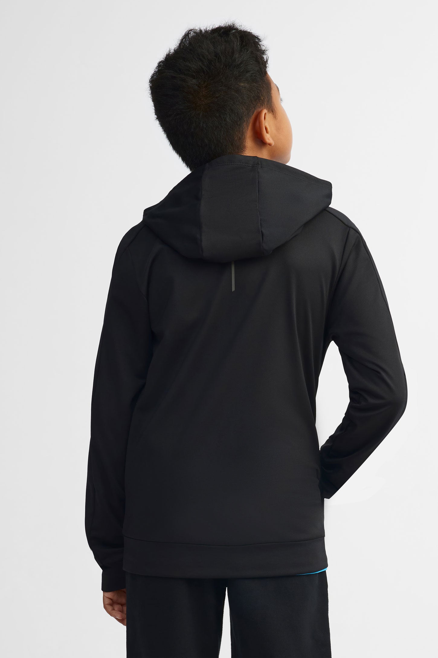 Veste à capuchon athlétique - Ado garçon && NOIR