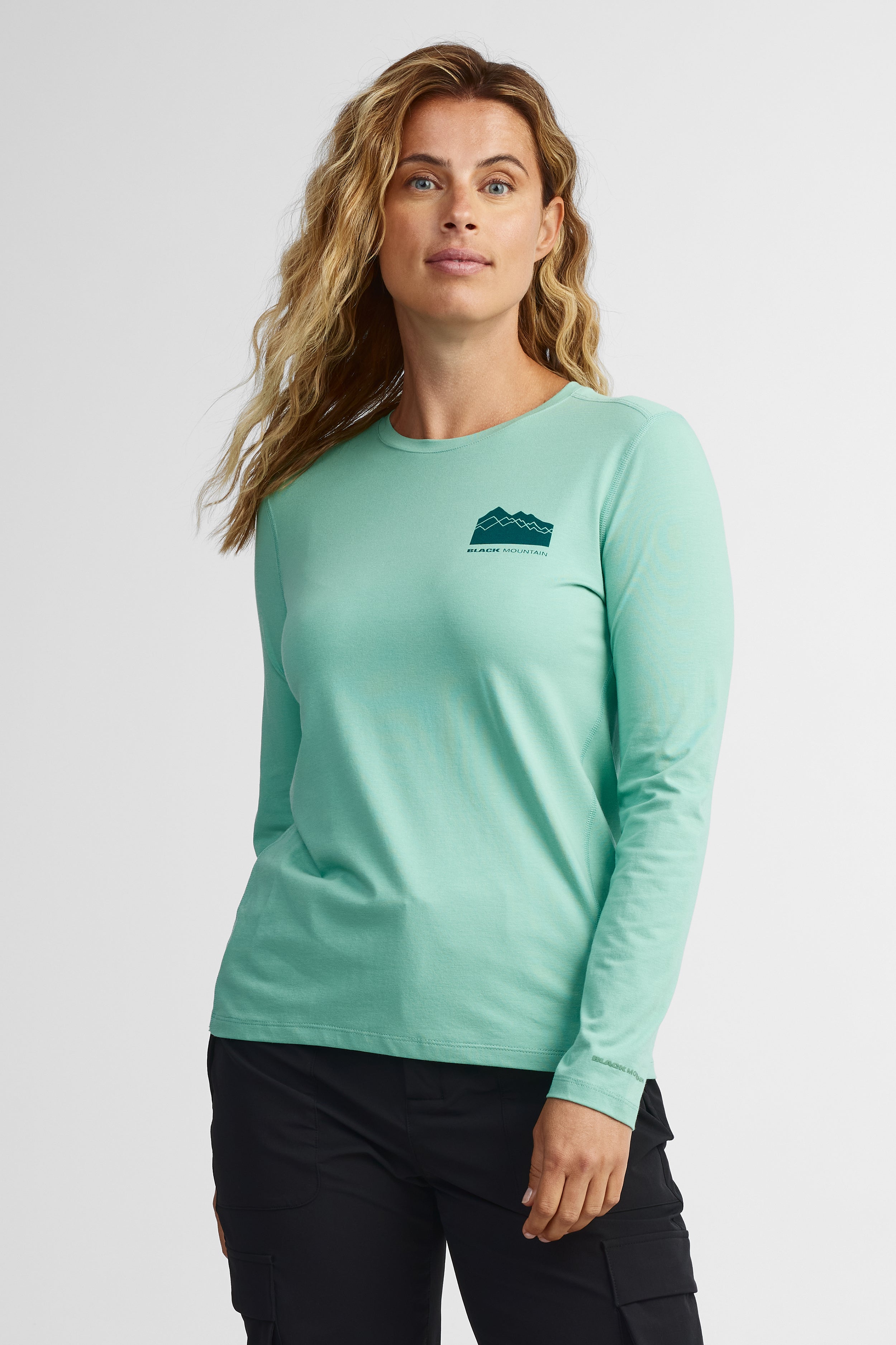 Chandail manches longue coton bambou BM - Femme && MENTHE