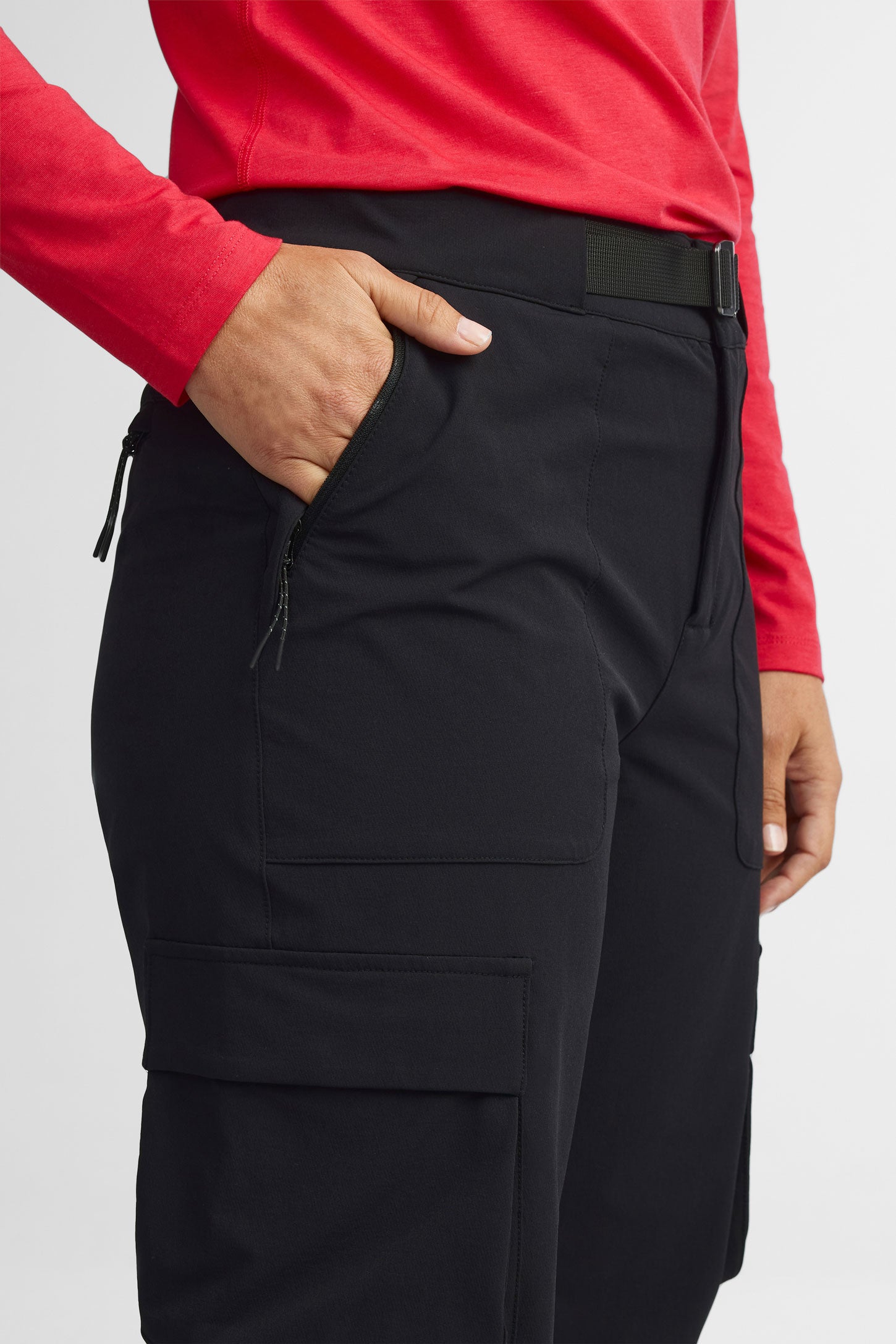 Pantalon cargo extensible 4 sens BM - Femme && NOIR