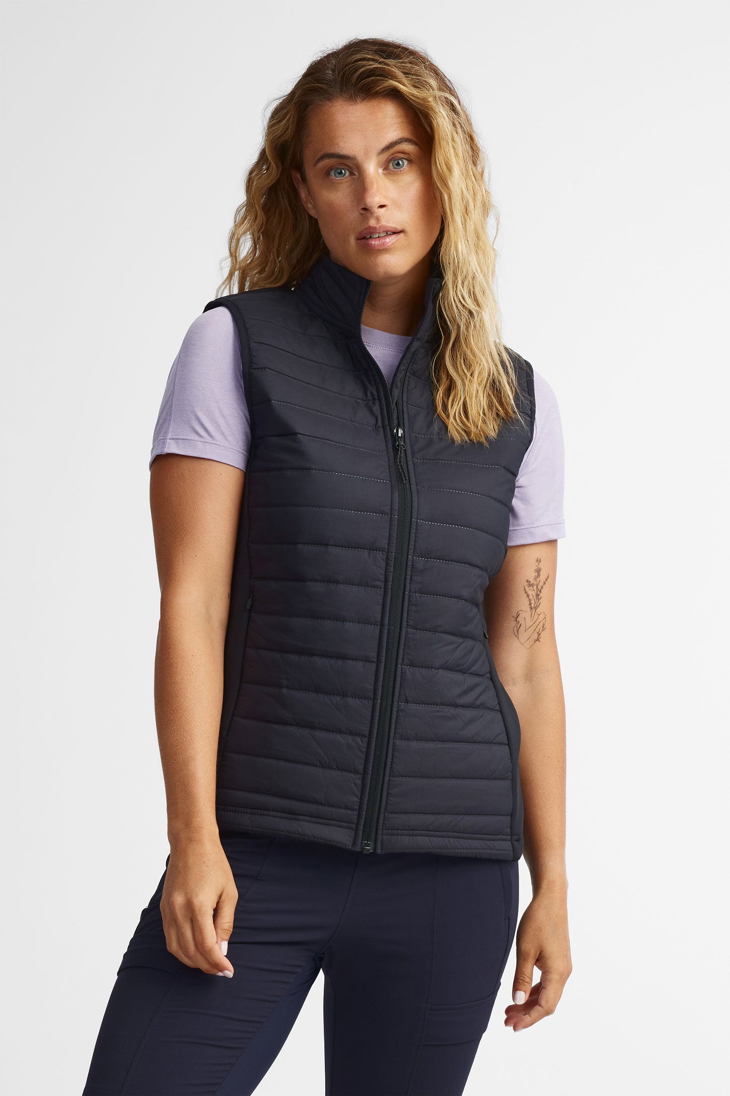 Veste matelassée sans manches BM - Femme && NOIR