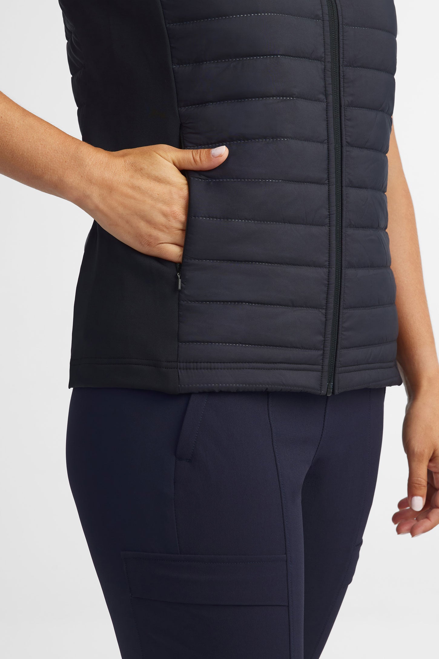 Veste matelassée sans manches BM - Femme && NOIR