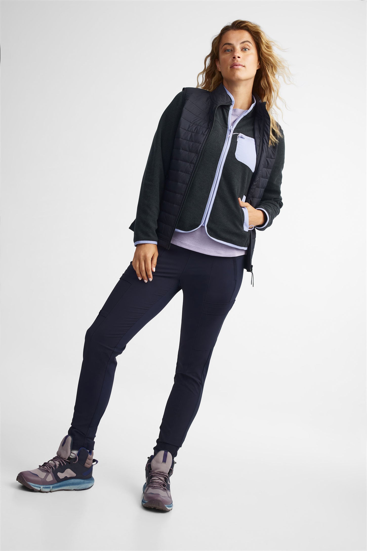 Veste matelassée sans manches BM - Femme && NOIR