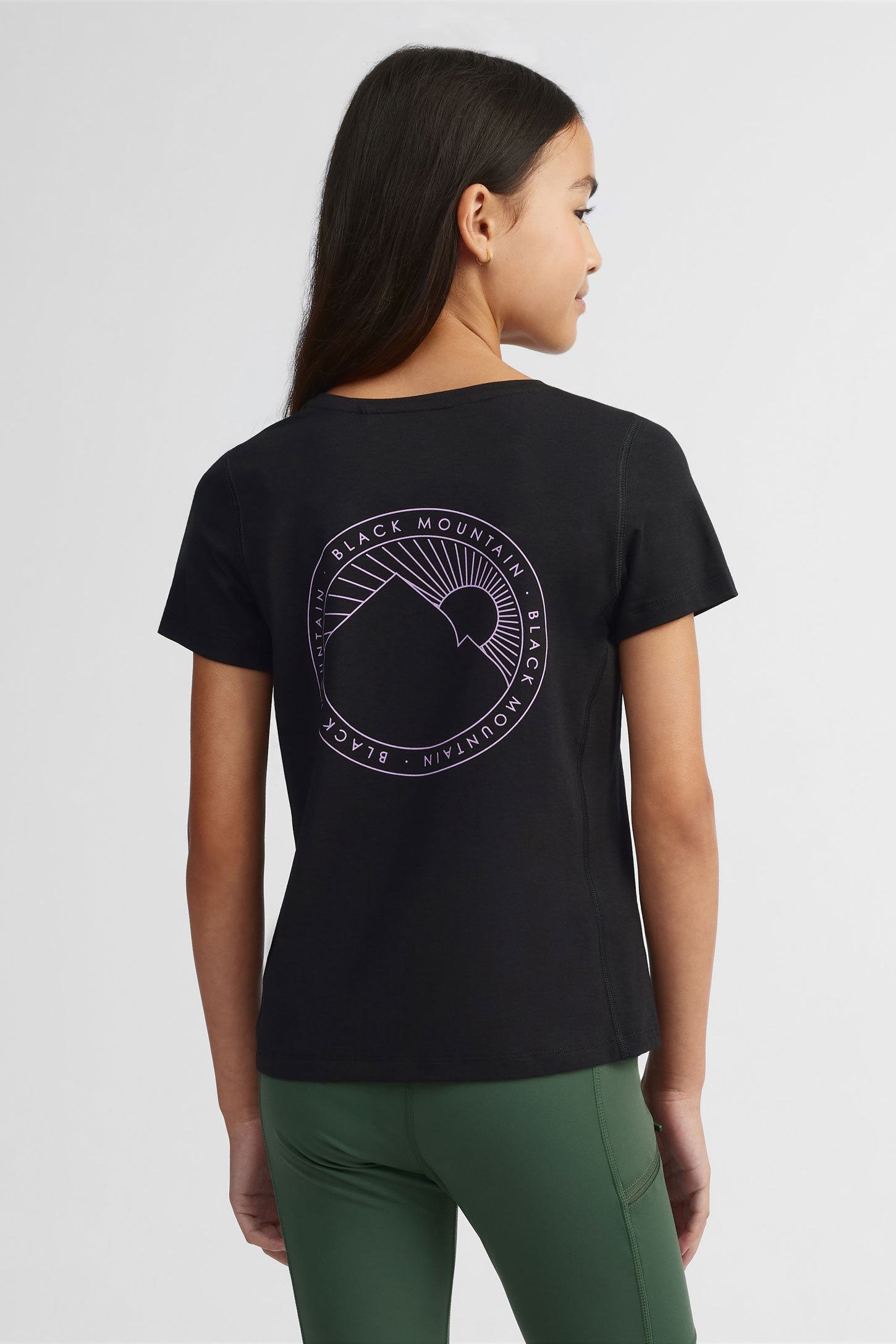 T-shirt coton bambou BM - Ado fille && NOIR