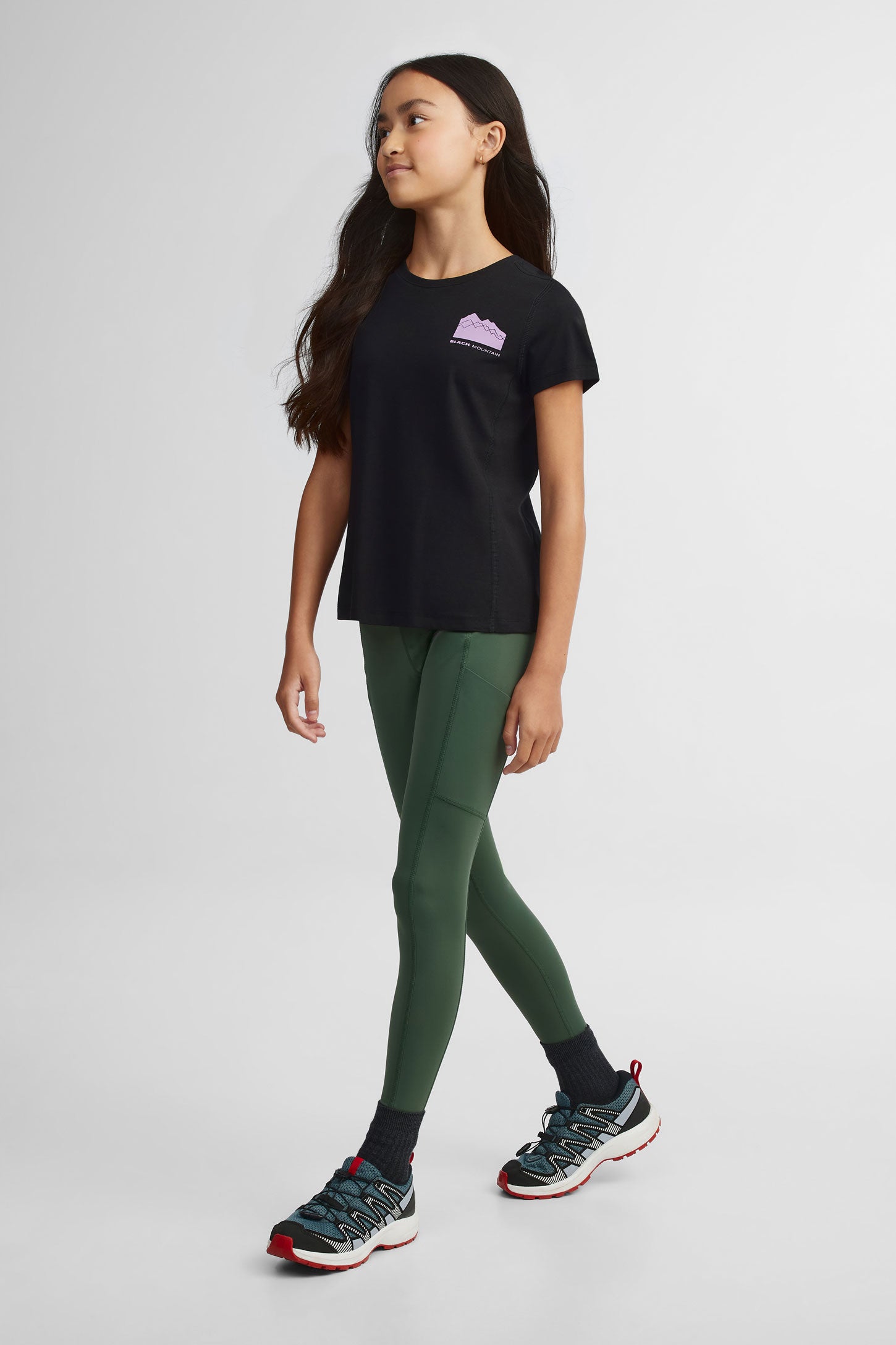 T-shirt coton bambou BM - Ado fille && NOIR