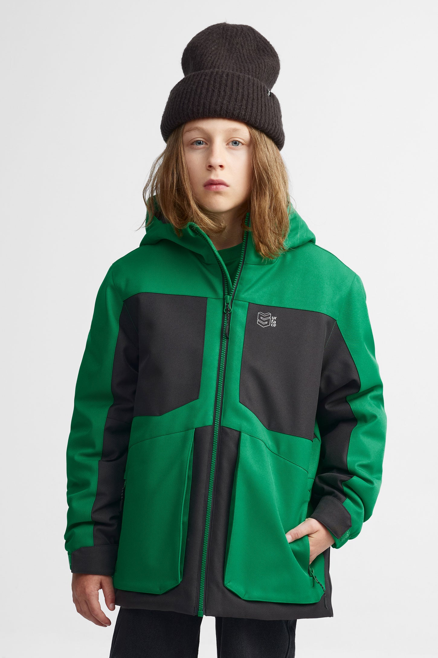 Manteau de ski hiver - Ado garçons && VERT