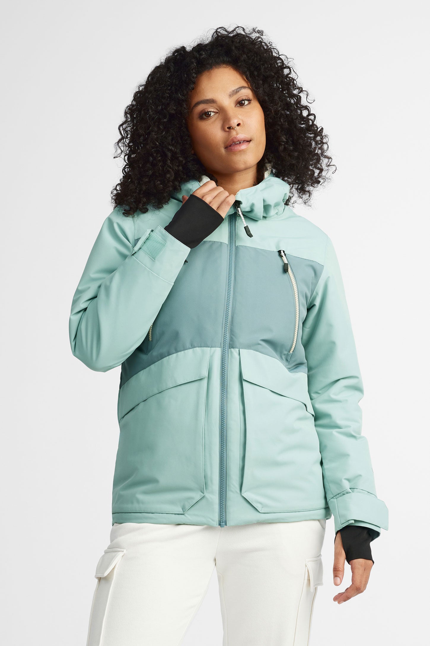 Manteau de ski hiver - Femme && TURQUOISE