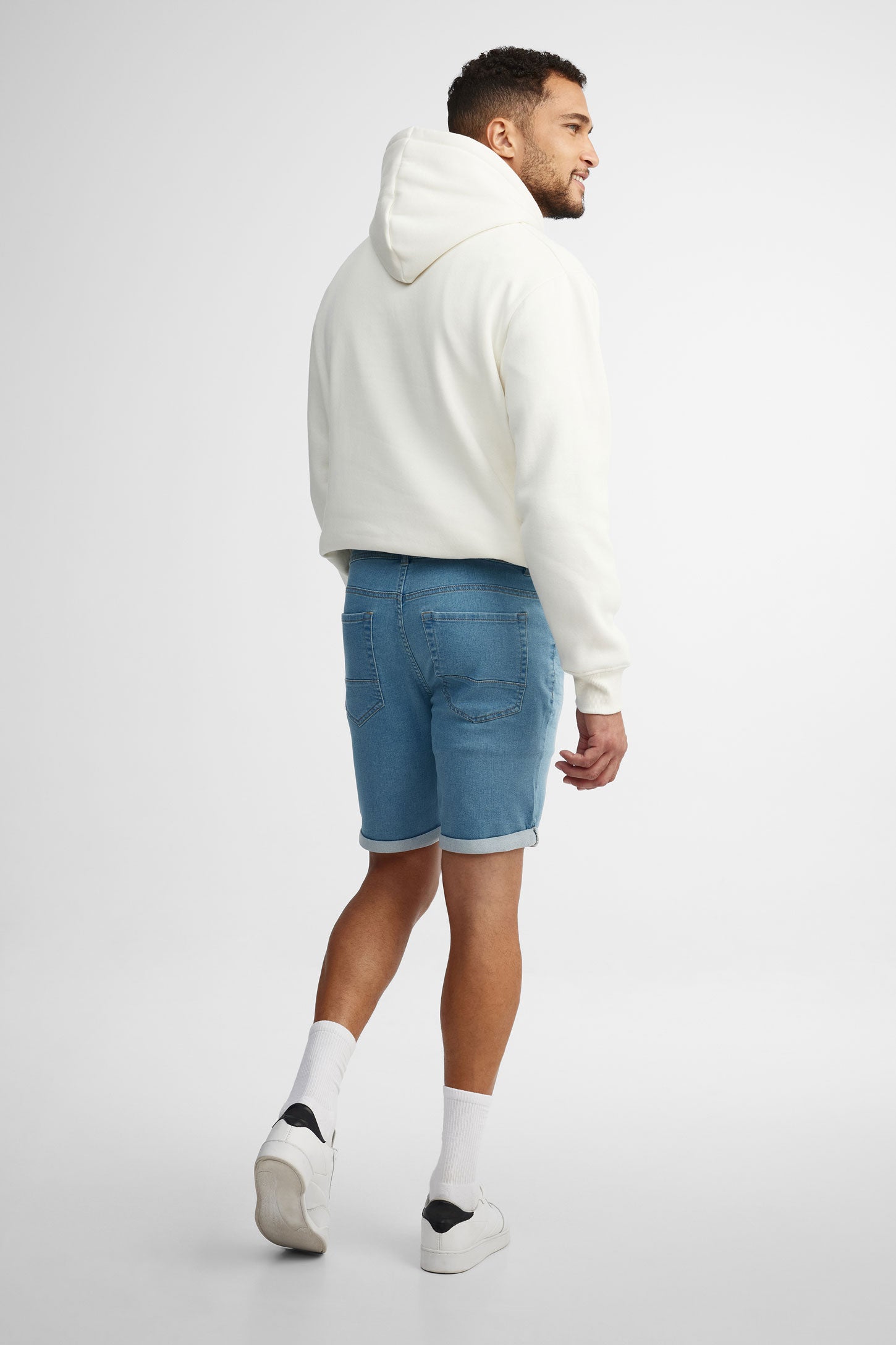 Bermudas en jeans - Homme && BLEU PALE