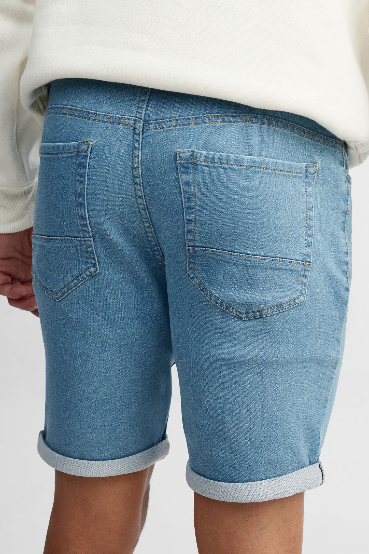 Bermudas en jeans - Homme && BLEU PALE