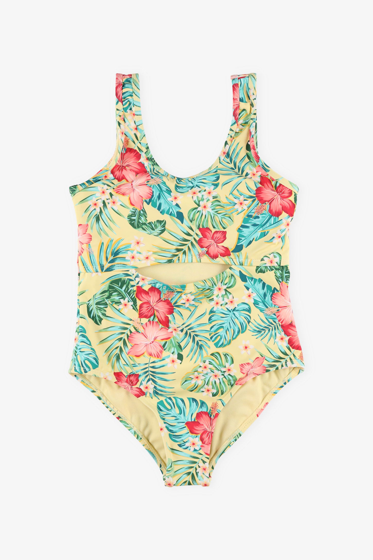 Maillot de bain 1-pièce - Ado fille && JAUNE/MULTI