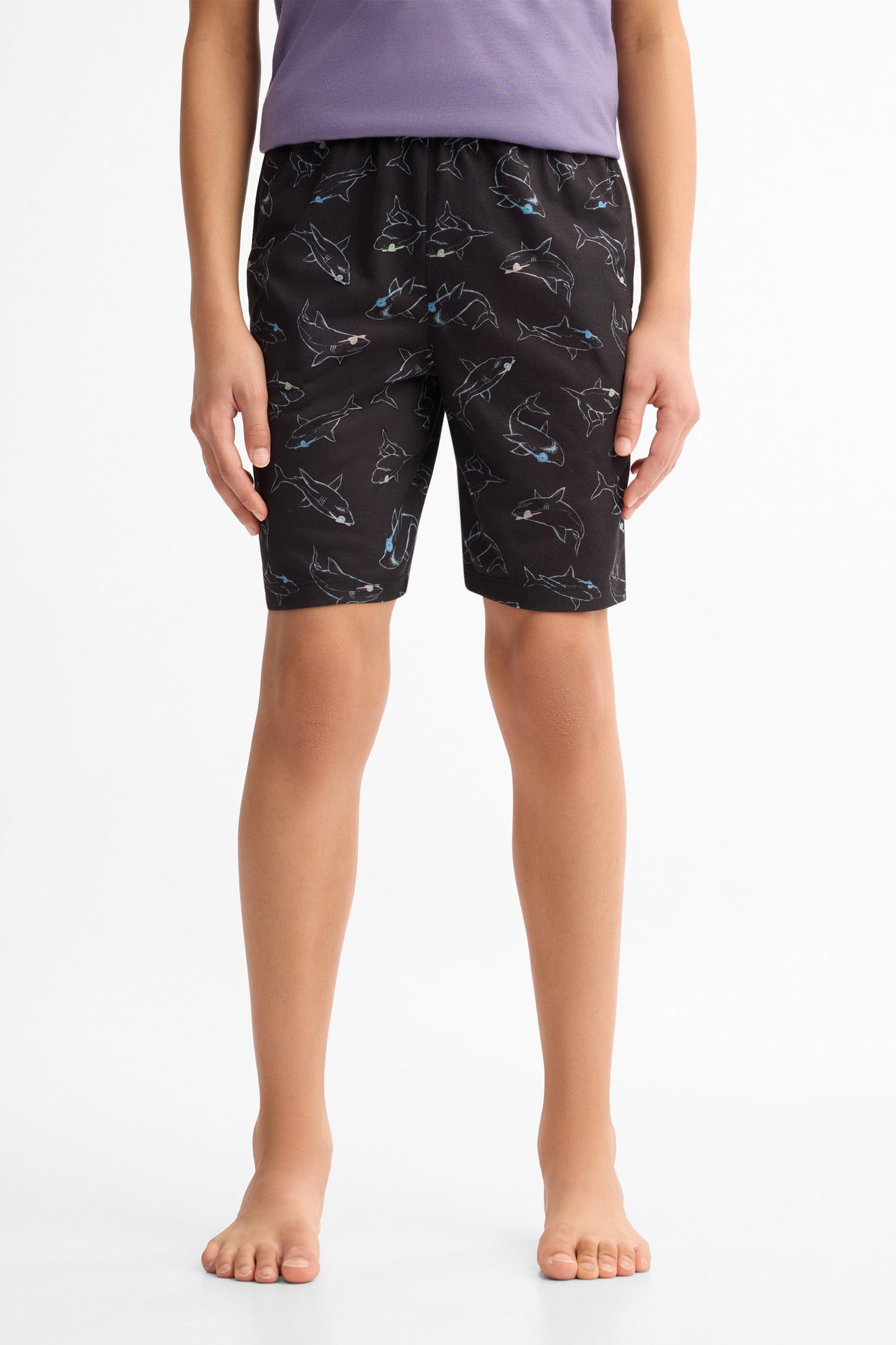 Lot 2 shorts pyjama - Ado garçon && NOIR/MULTI