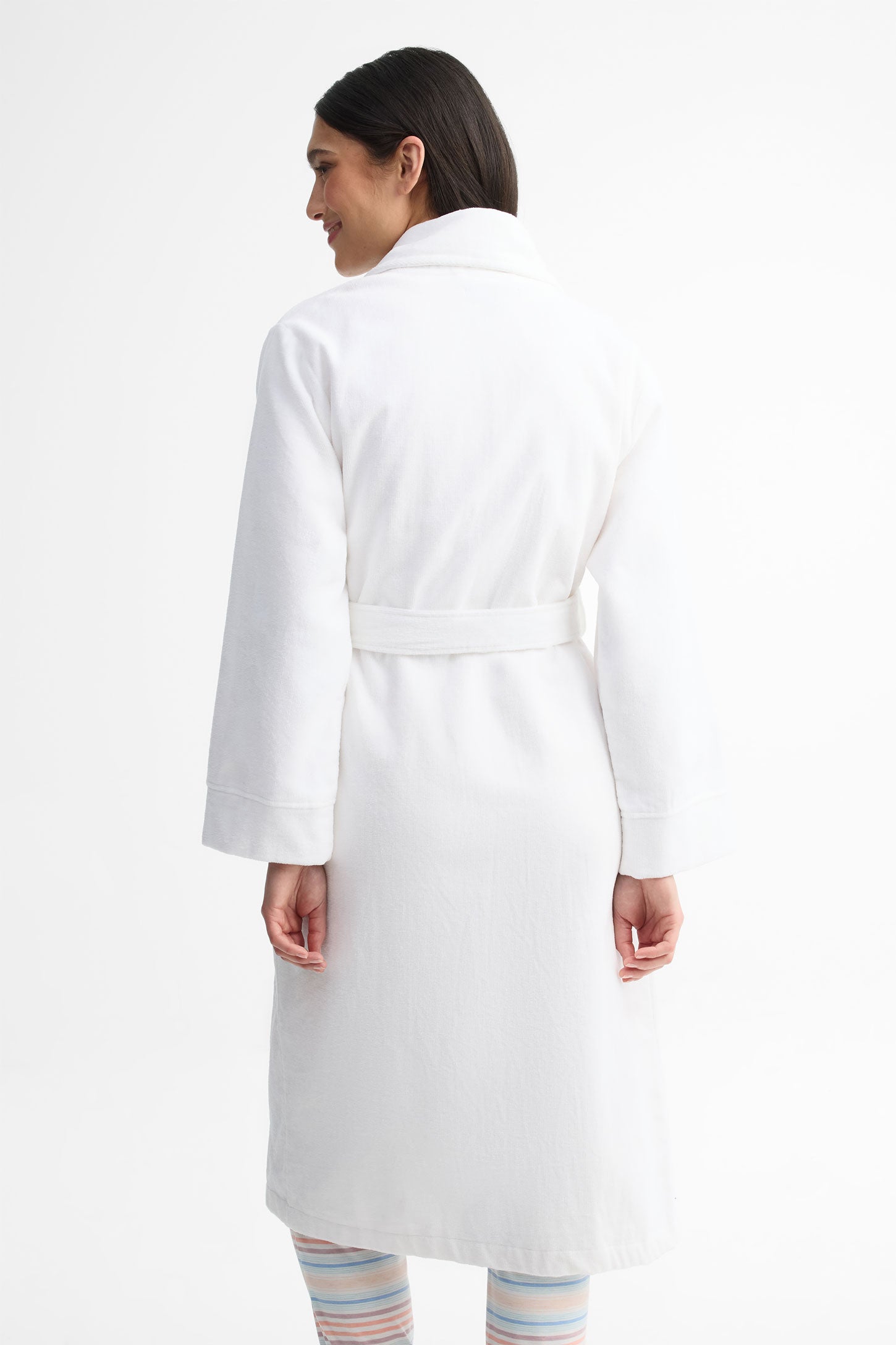 Robe de chambre coton éponge - Homme && BLANC