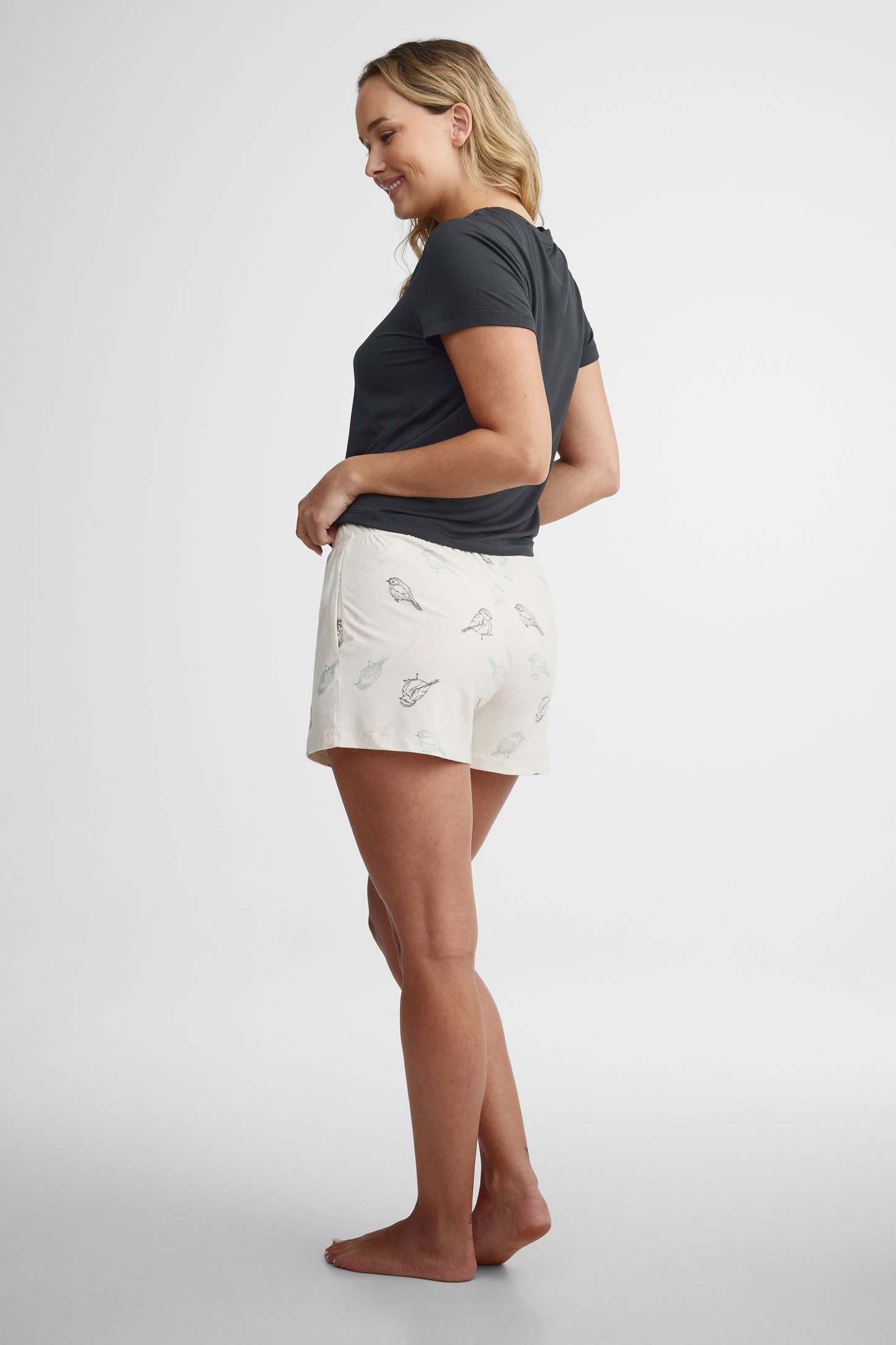 Lot de 2 shorts pyjama moss - Femme && ROSE MULTI