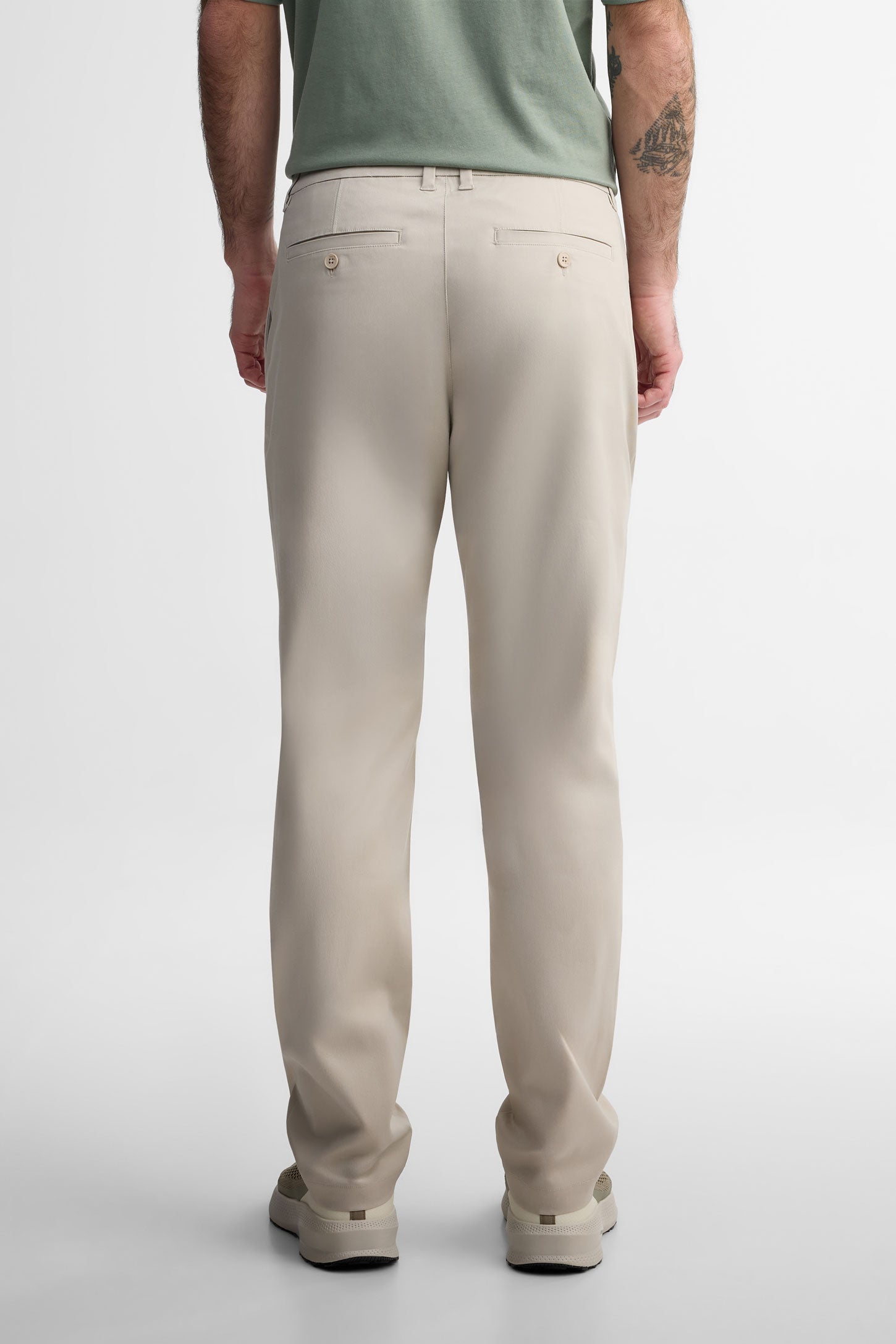 Pantalon jambe fuselée en modal - Homme && BEIGE