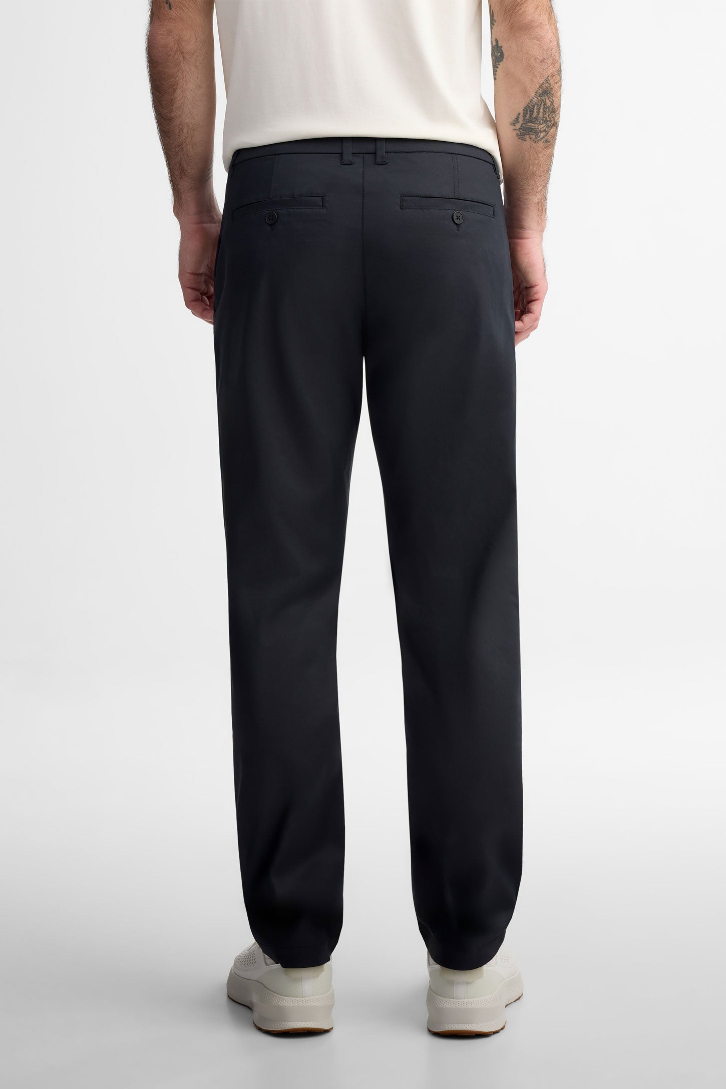 Pantalon jambe fuselée en modal - Homme && GRIS FONCE
