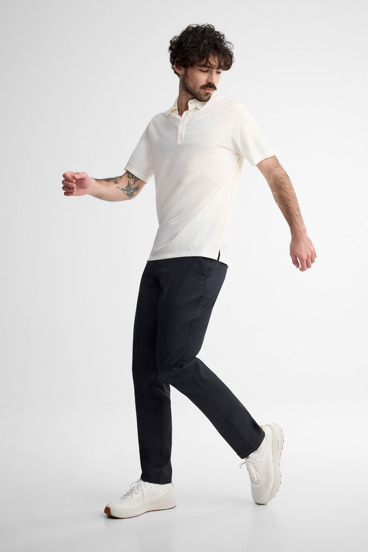 Pantalon jambe fuselée en modal - Homme && GRIS FONCE