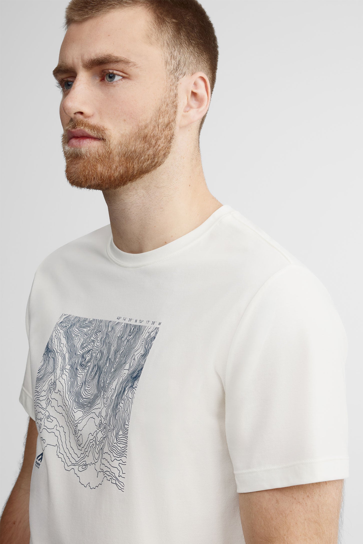 T-shirt col rond imprimé bambou - Homme && BEIGE