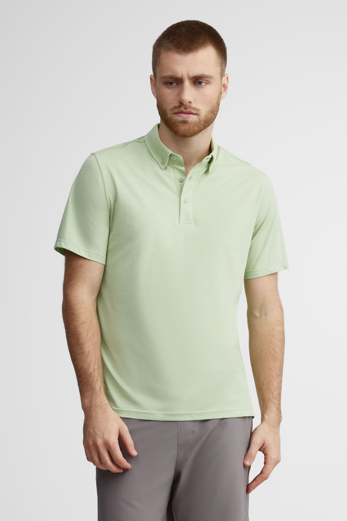 Polo manches courtes bambou BM - Homme && VERT