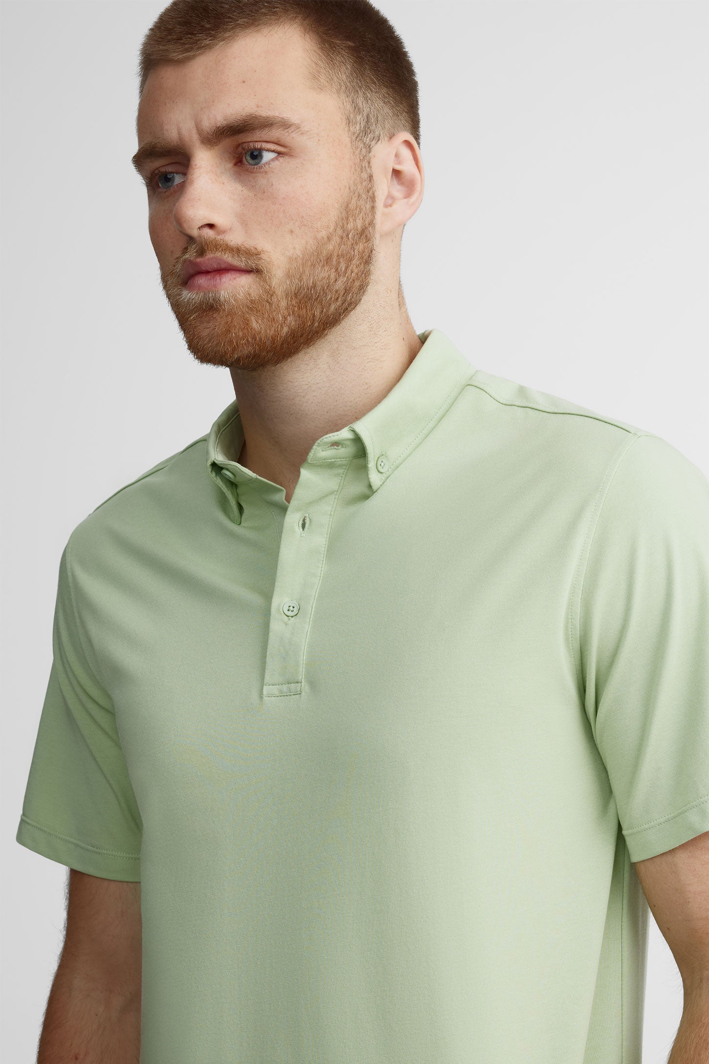 Polo manches courtes bambou BM - Homme && VERT