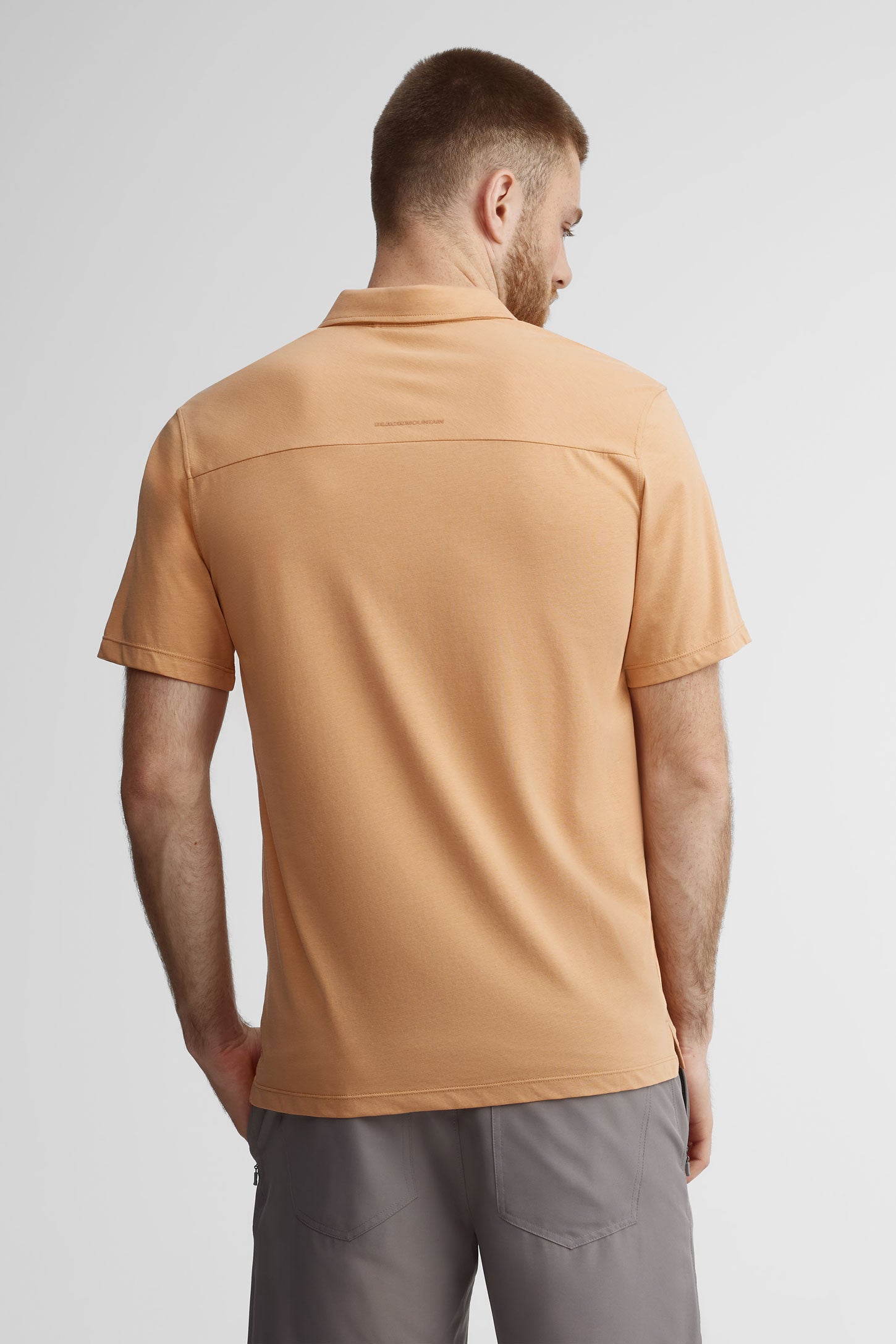Polo manches courtes bambou BM - Homme && BRUN