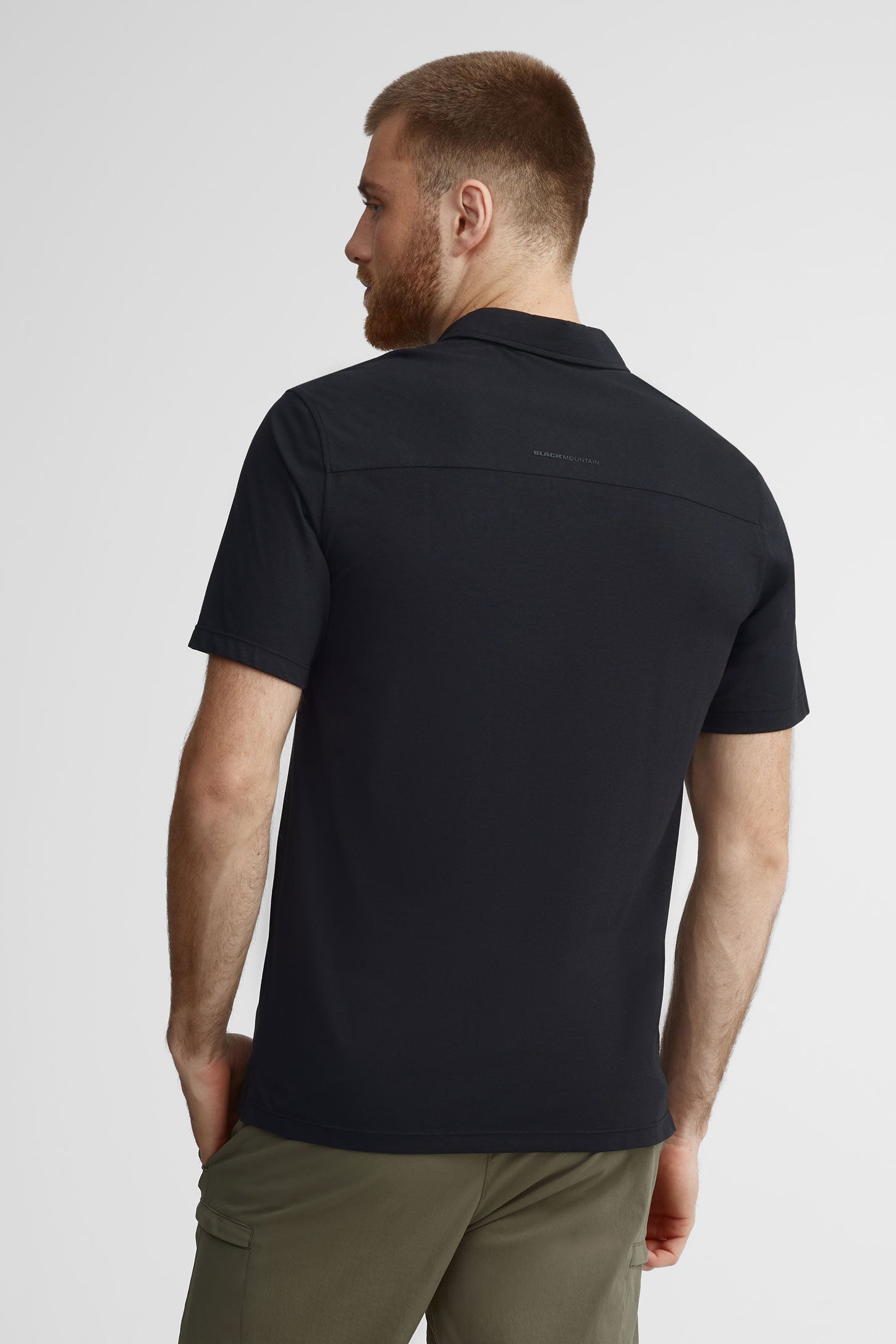 Polo manches courtes bambou BM - Homme && GRIS FONCE