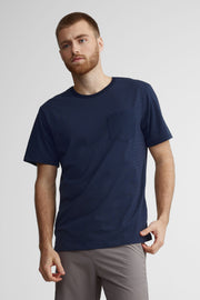T-shirt à poche extensible 4 sens BM - Homme && BLEU FONCE