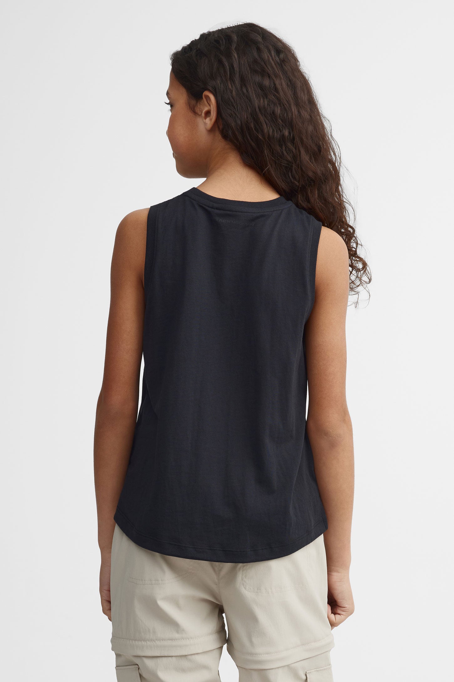 Camisole col rond coton bio - Ado fille && GRIS FONCE