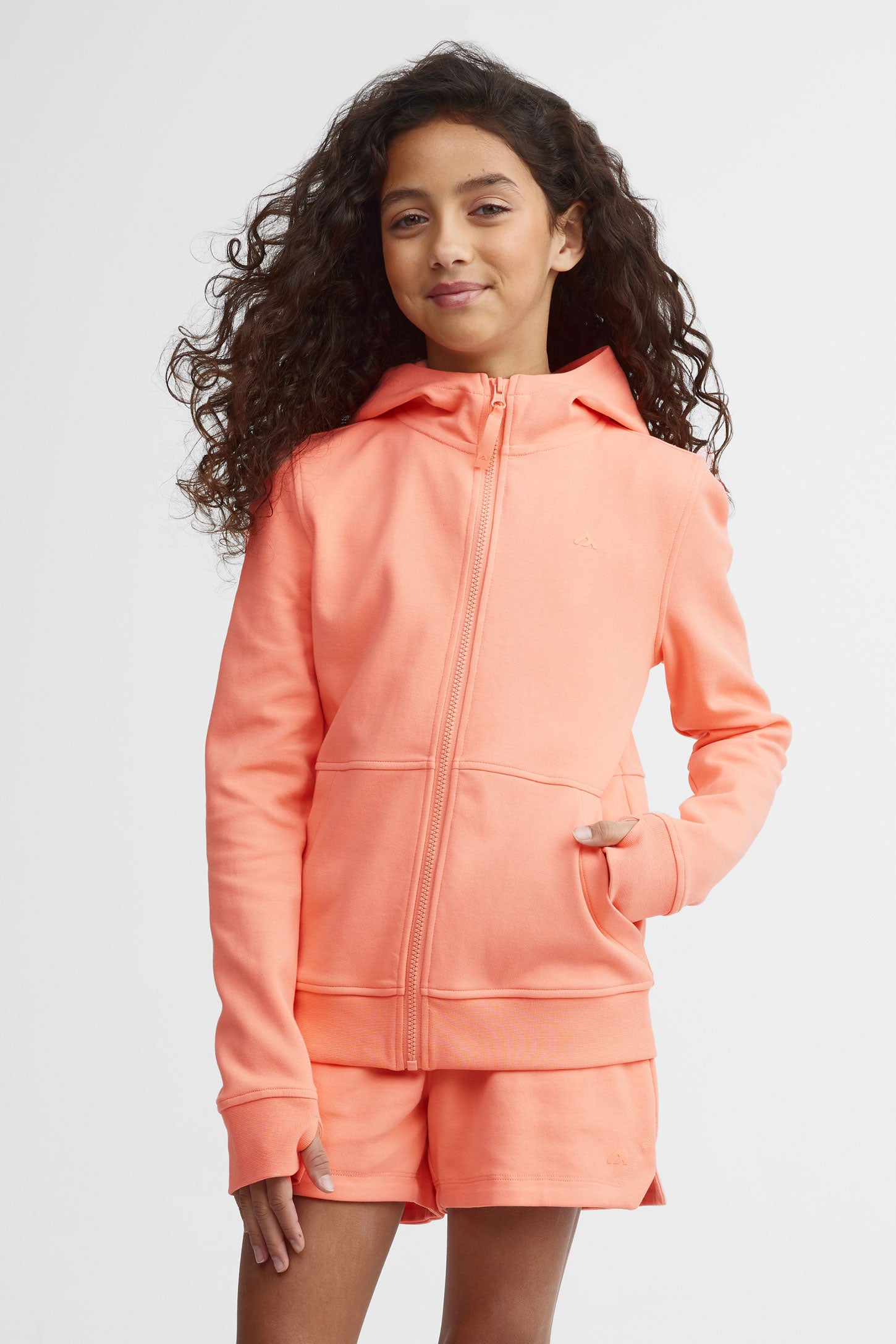 Veste à capuchon extensible 4 sens BM - Ado fille && ROSE