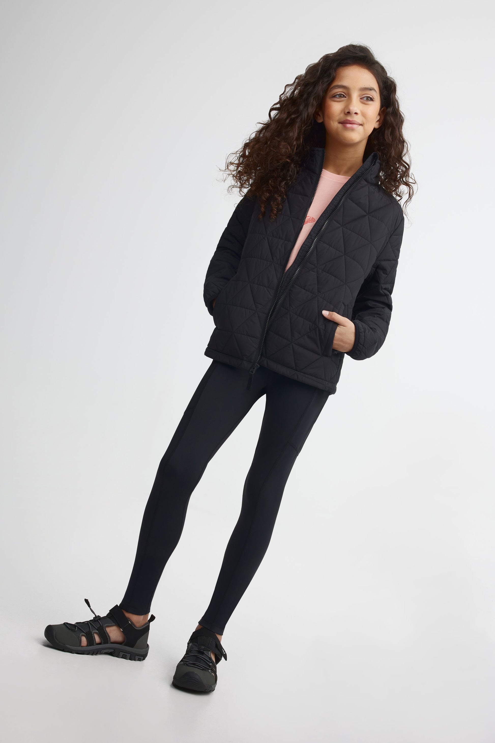 Legging compression BM - Ado fille && GRIS FONCE