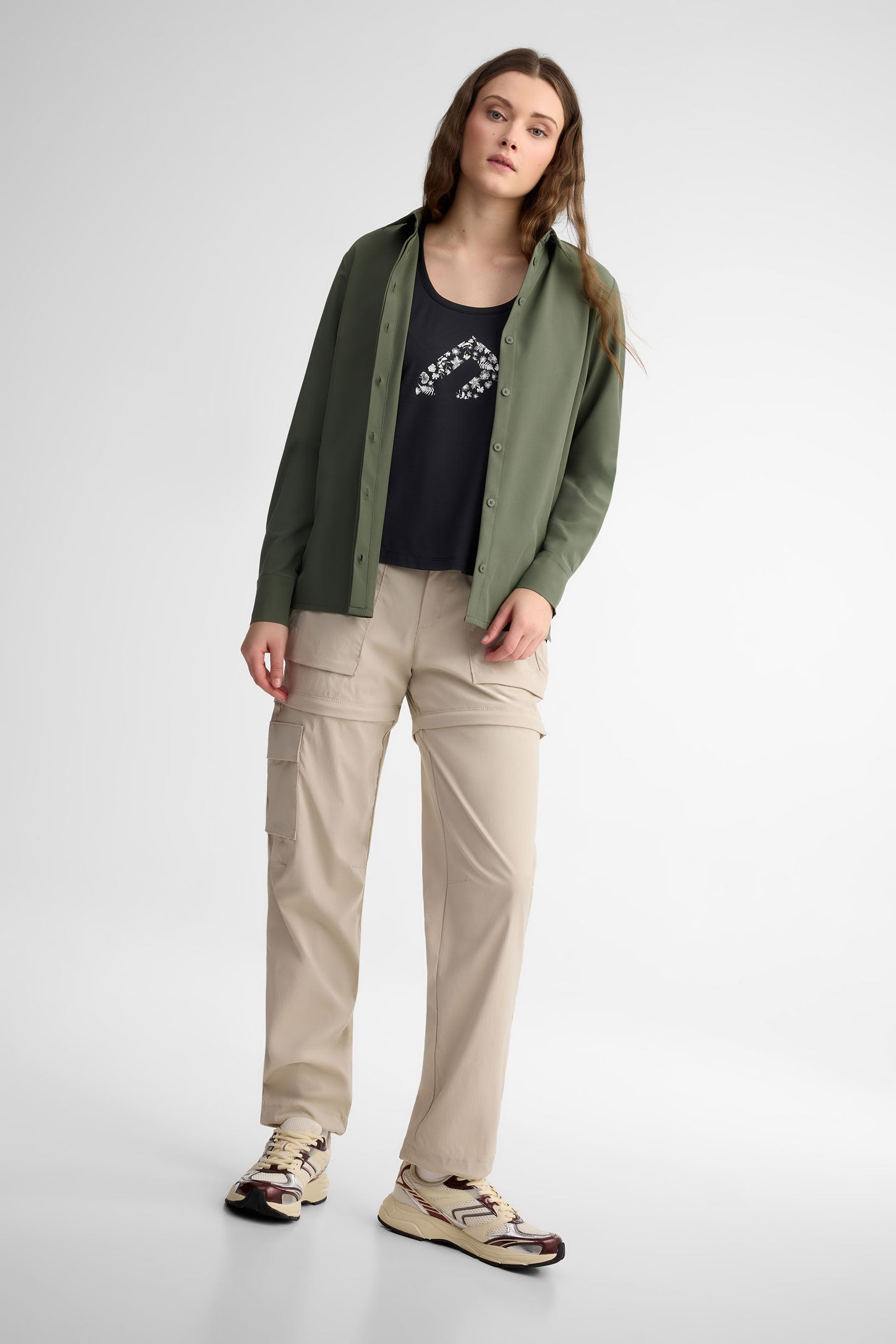 Chemise anti-froissement BM - Femme && VERT