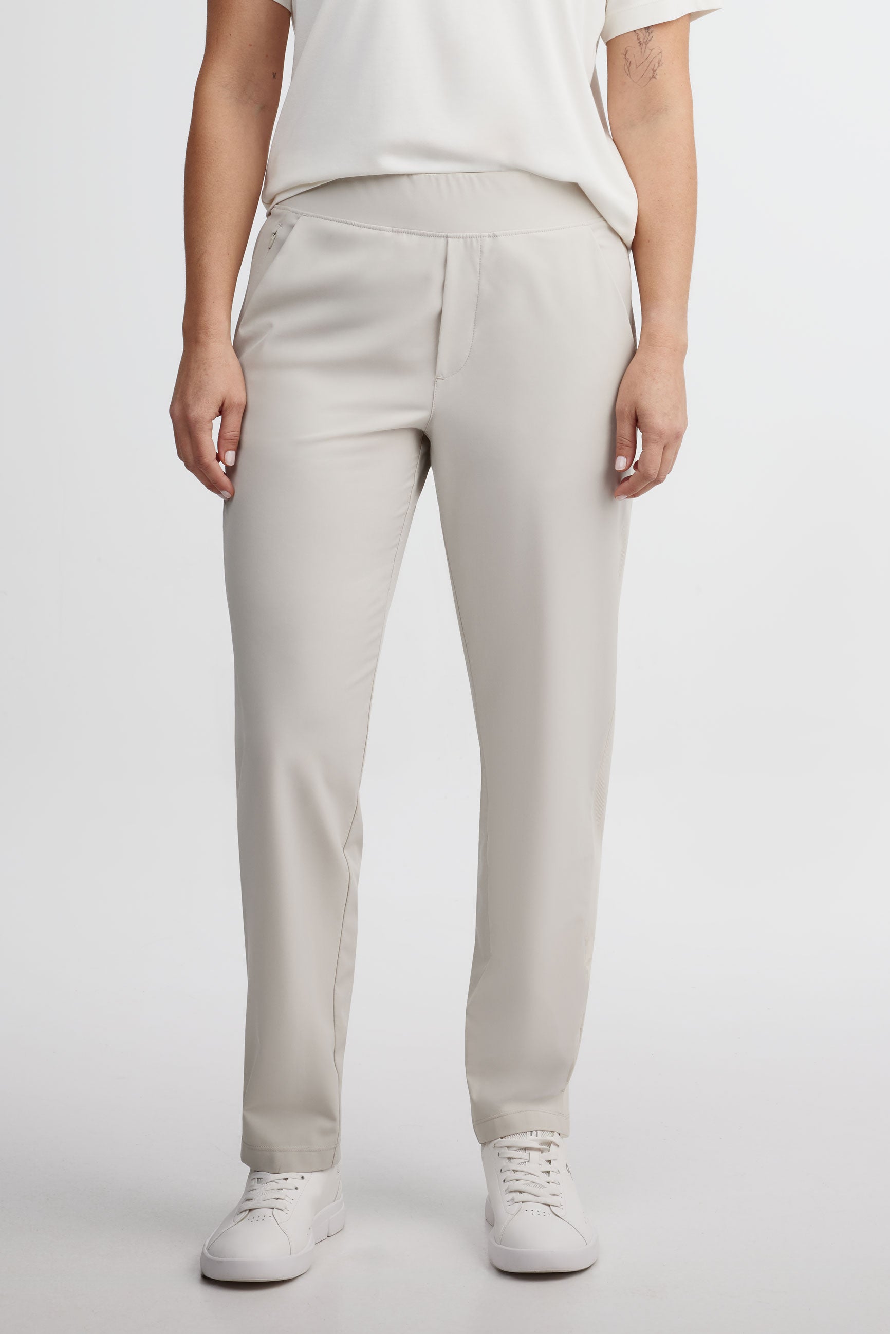 Pantalon jambe fuselée BM - Femme && GRIS