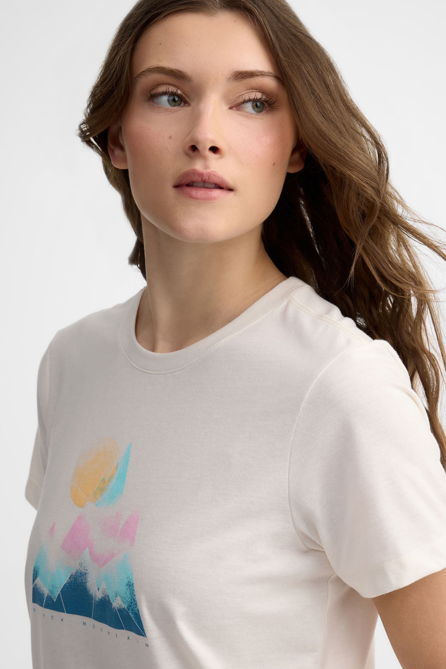 T-shirt col rond coton bio BM - Femme && BLANC