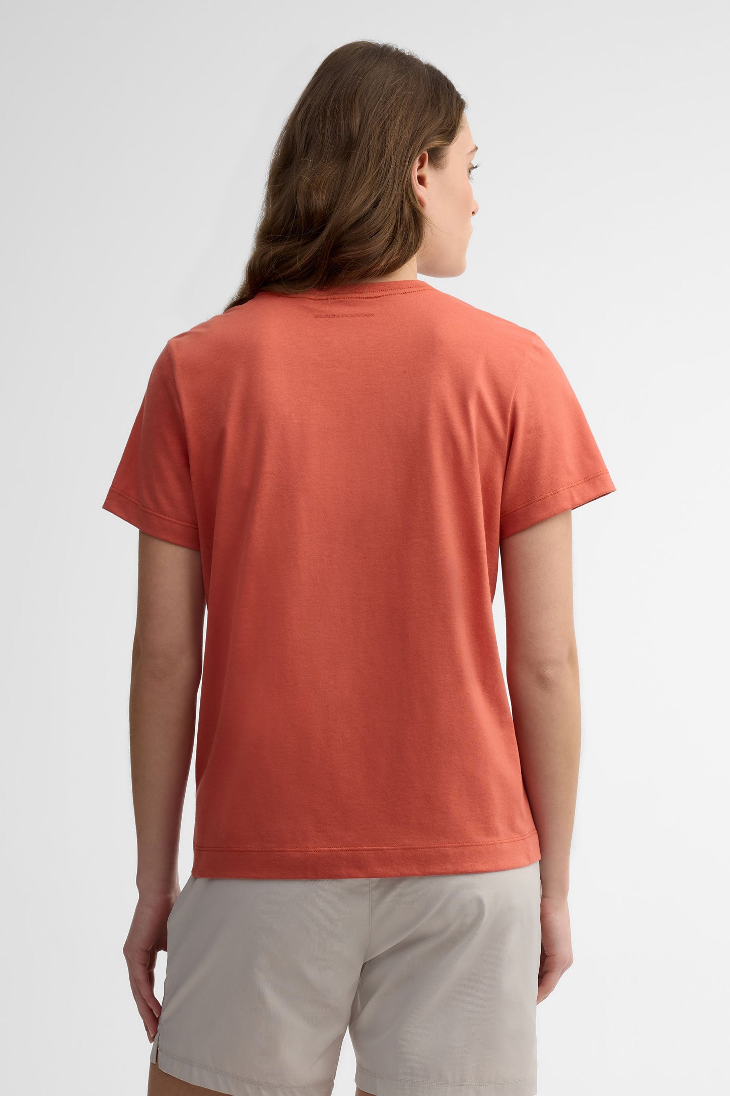 T-shirt col rond coton bio BM - Femme && ORANGE