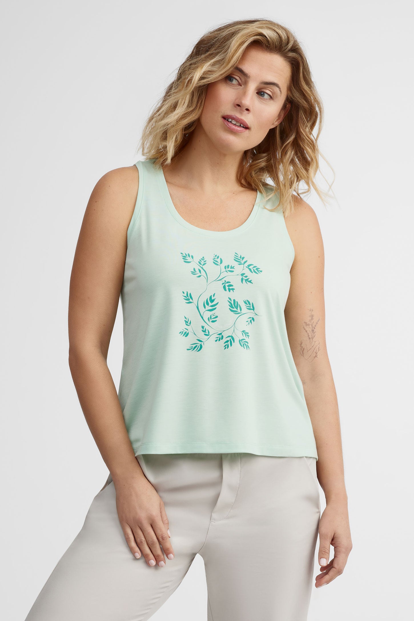 Camisole coupe semi-ajustée - Femme && VERT