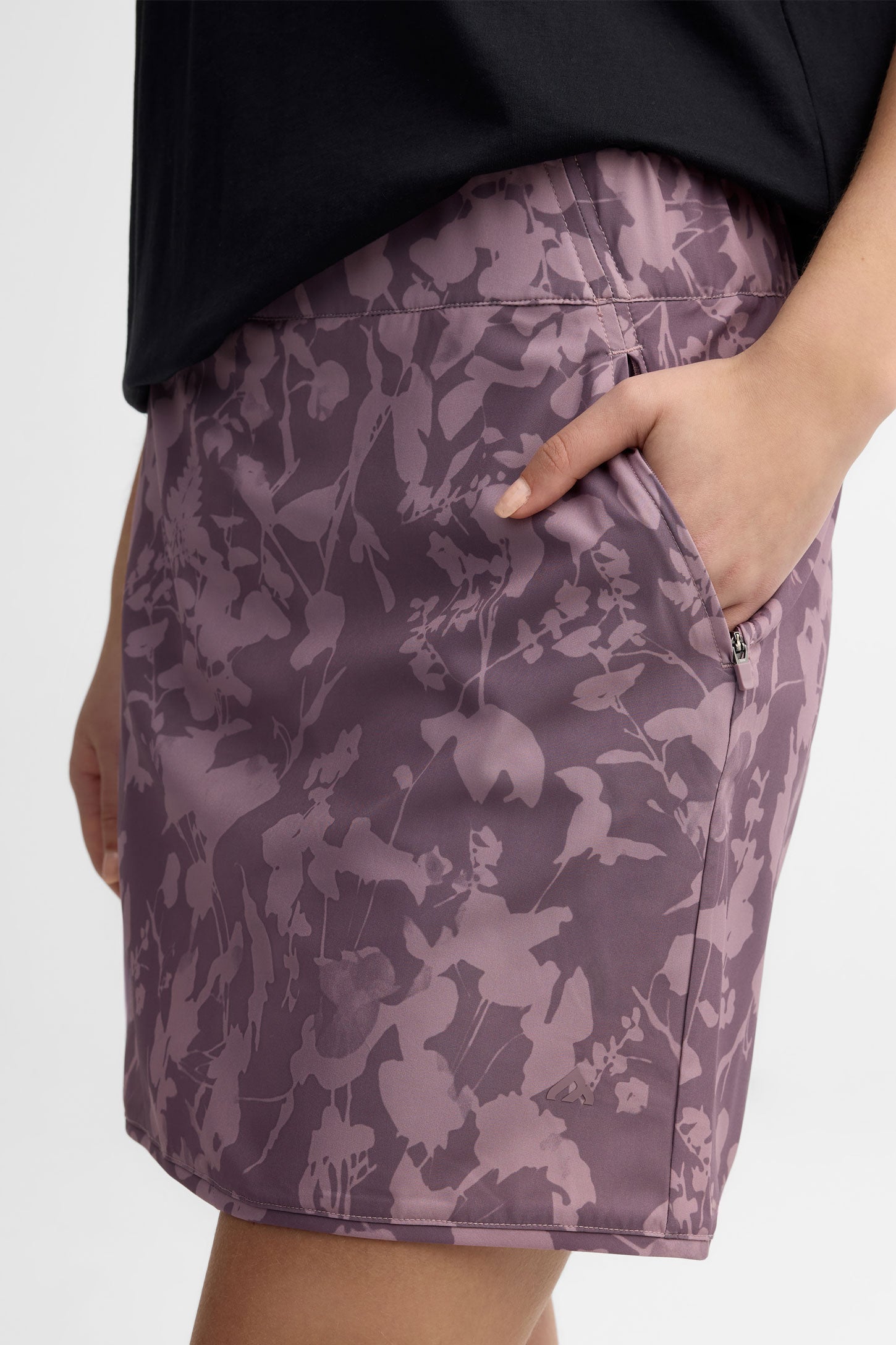 Jupe-short extensible BM - Femme && ROSE MULTI