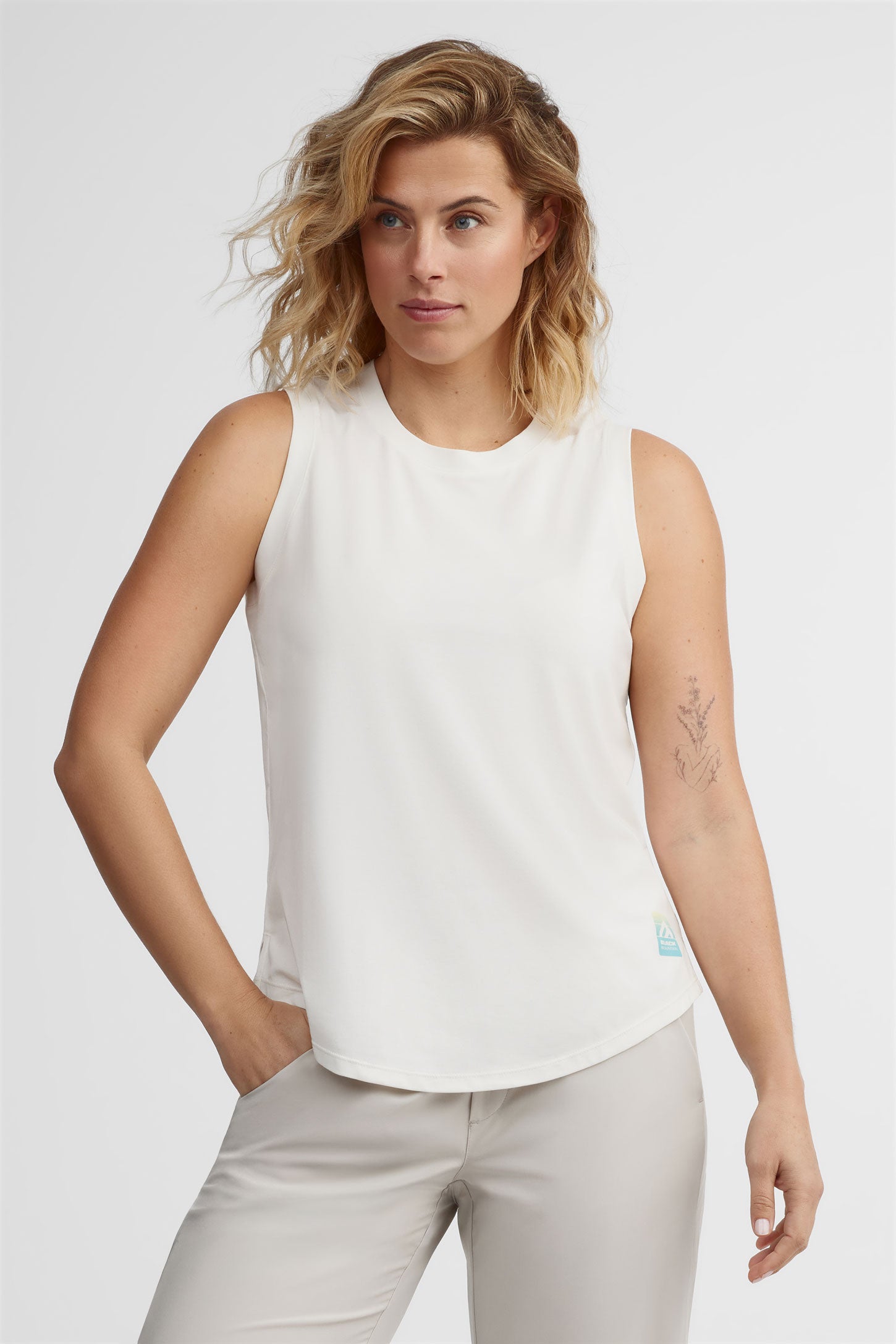 Camisole bambou et coton BM - Femme && BLANC