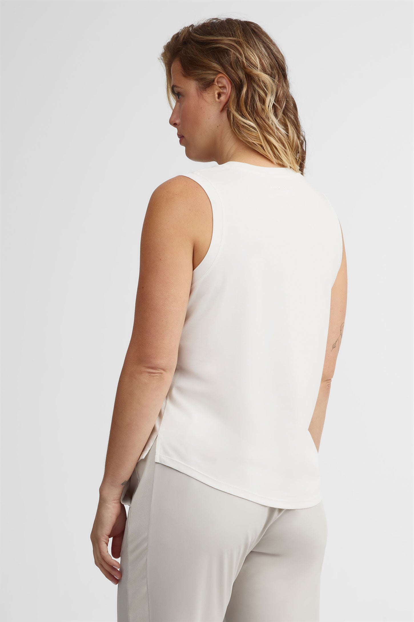 Camisole bambou et coton BM - Femme && BLANC