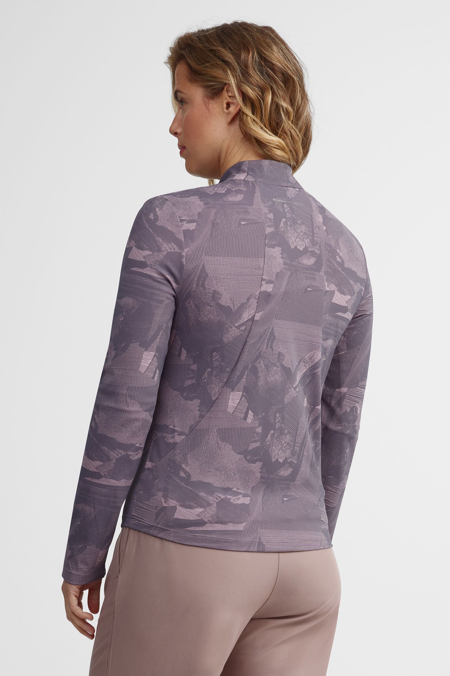 Veste col montant compression BM - Femme && GRIS MULTI