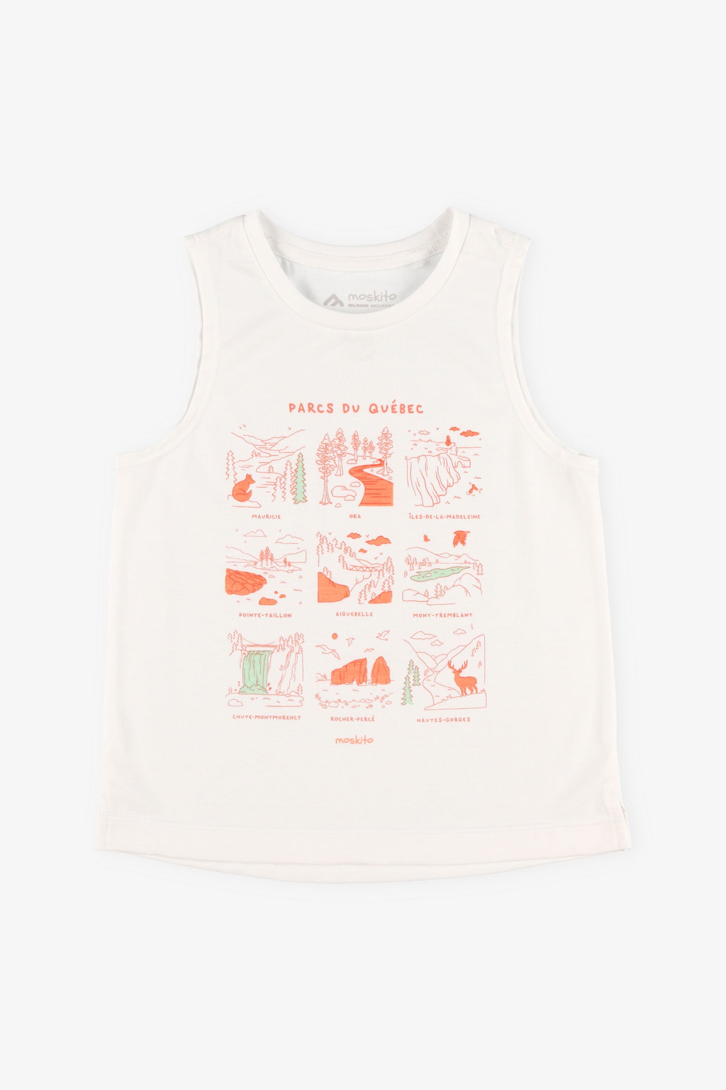 Camisole col rond BM - Enfant fille && BLANC