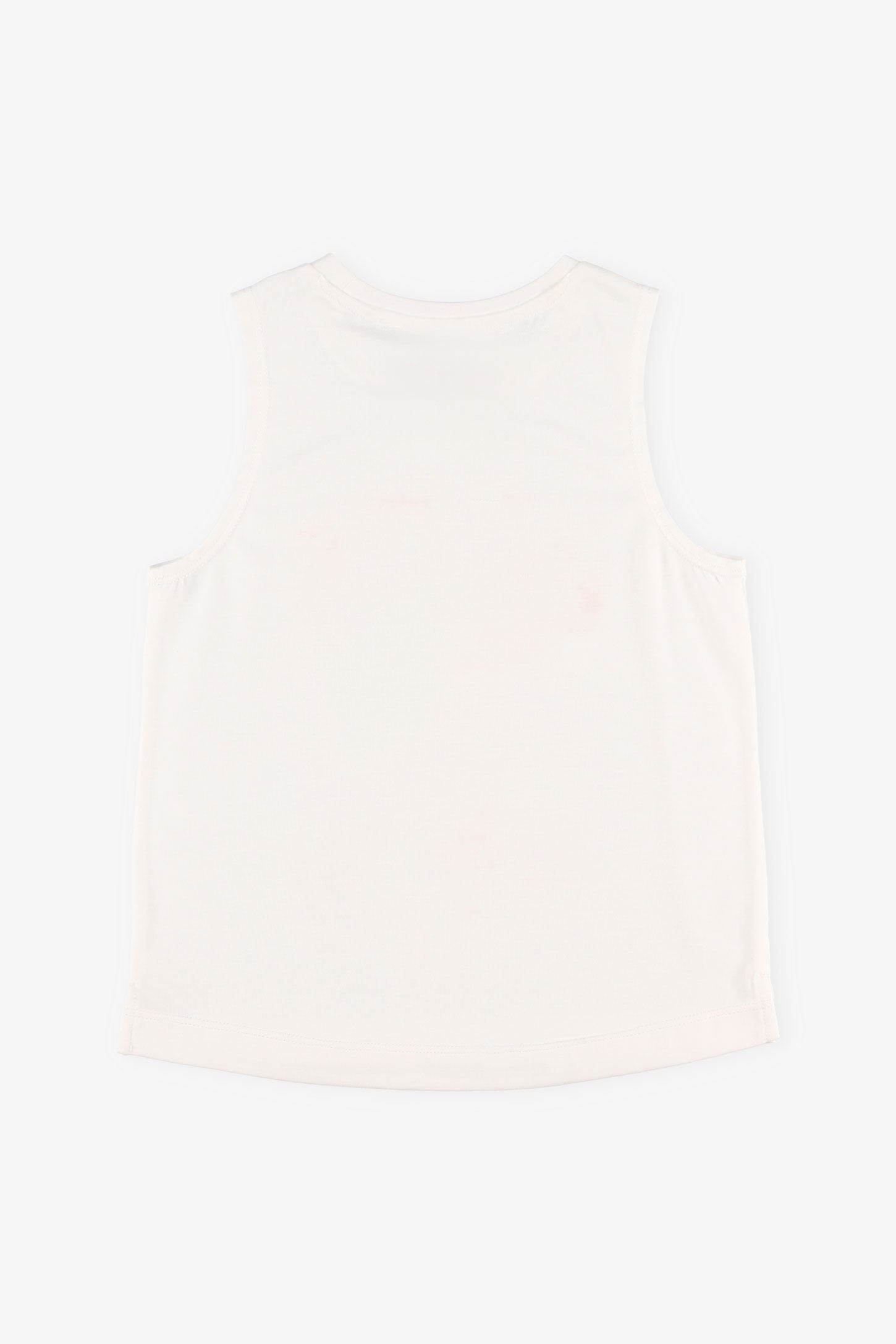 Camisole col rond BM - Enfant fille && BLANC