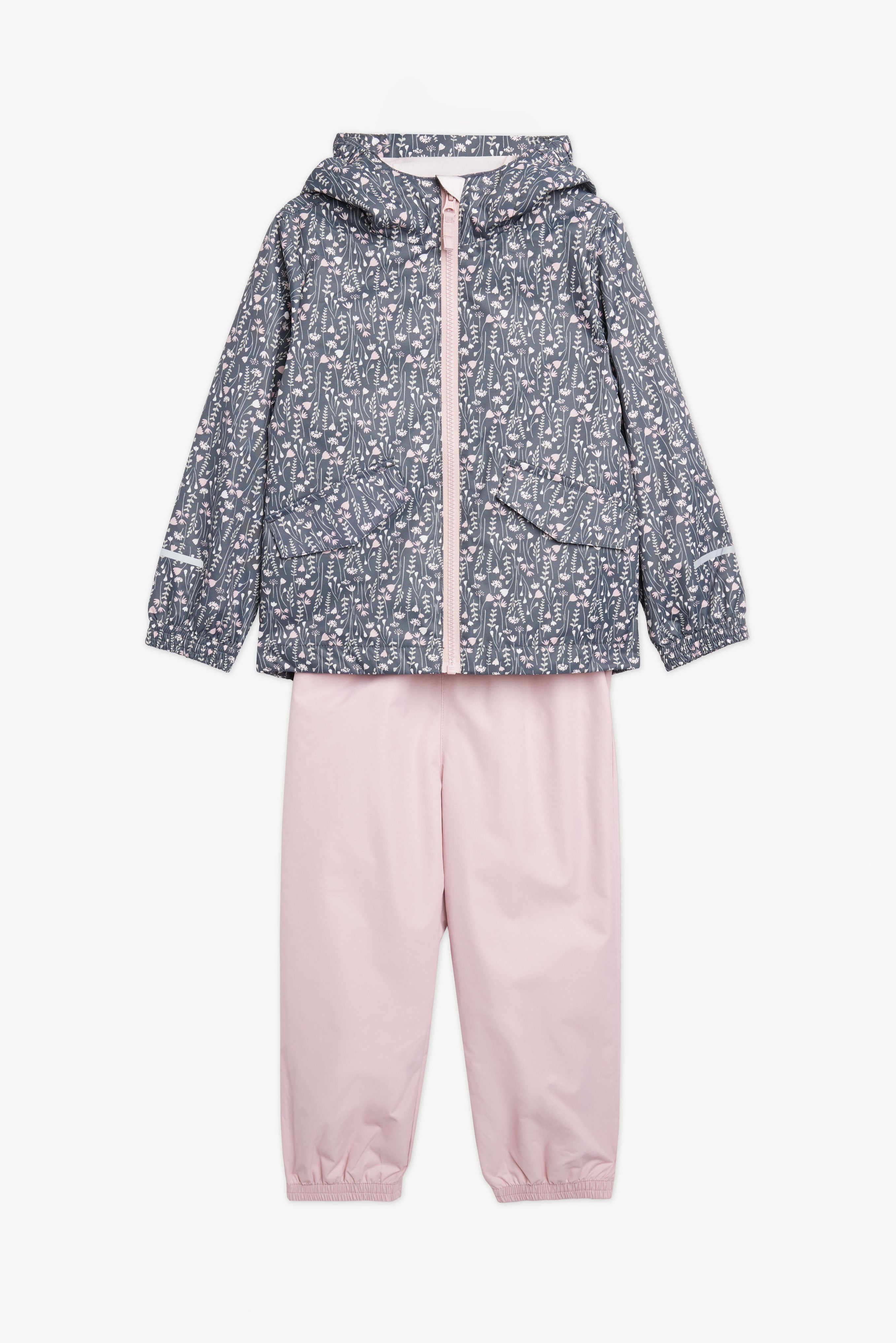 Ensemble de pluie 2-pièces - Enfant fille && NOIR