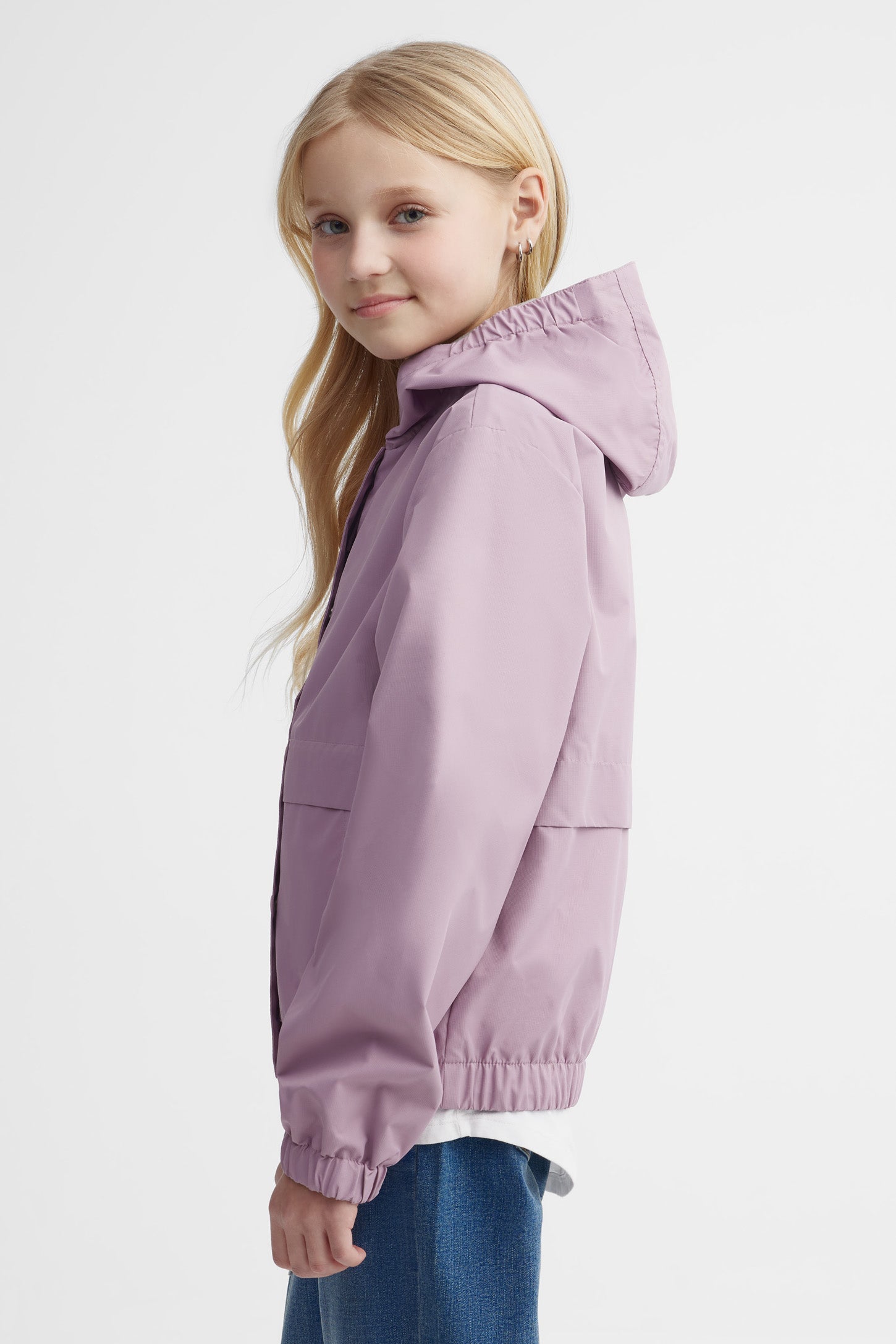Manteau mi-saison doublé - Ado fille && MAUVE