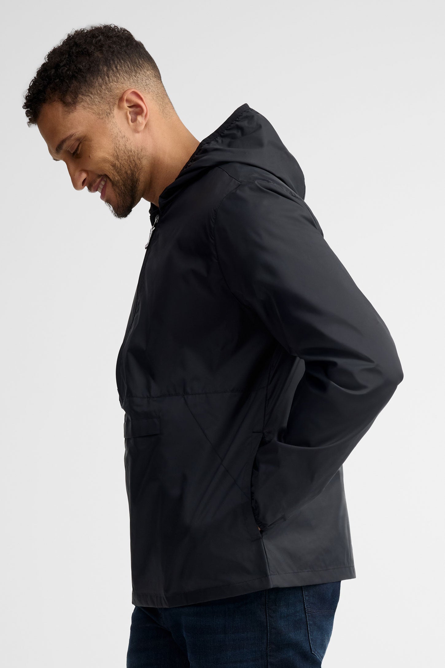 Manteau anorak convertible - Homme && NOIR