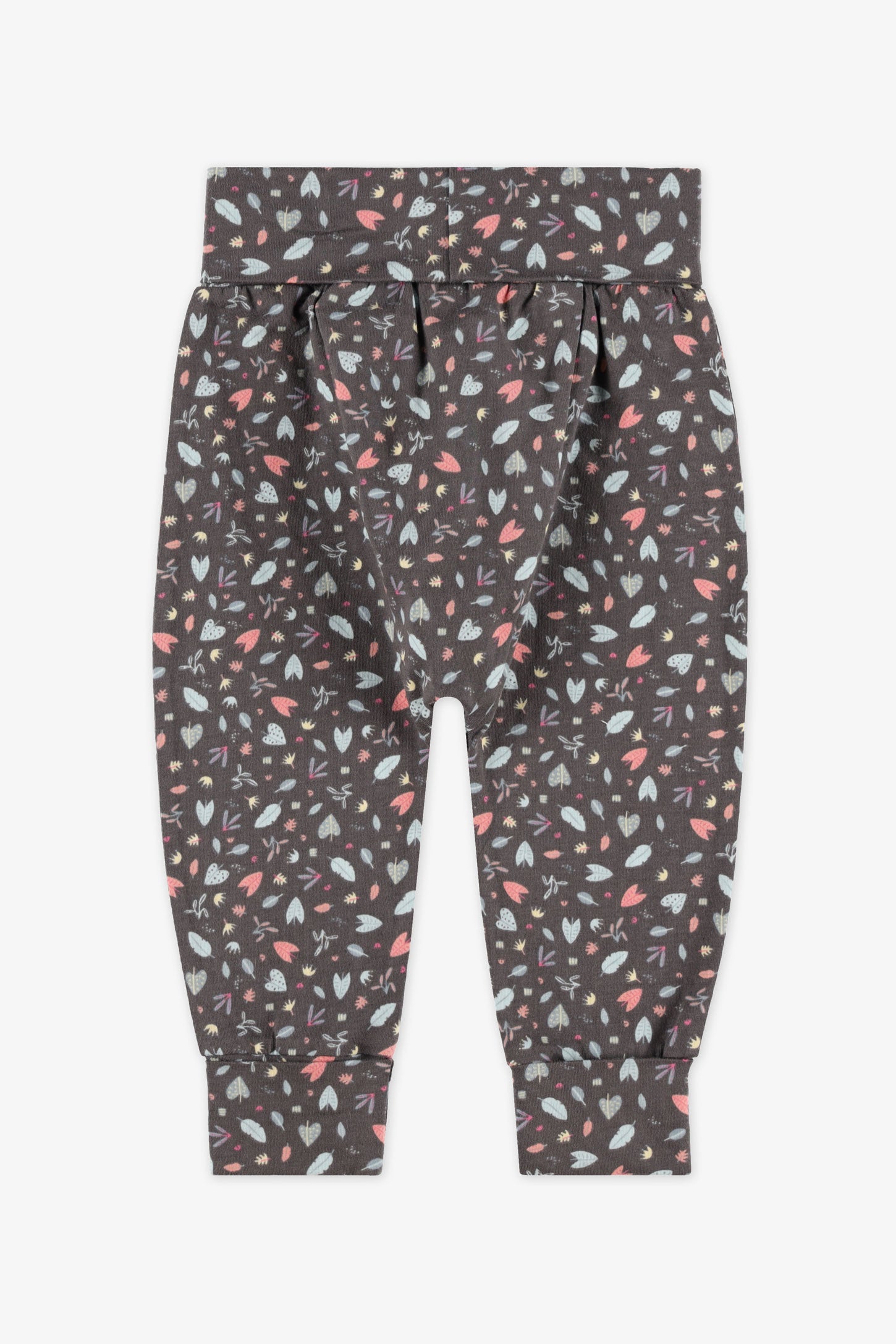 Pantalon évolutif coton, 2T-3T - Bébé fille && GRIS MULTI