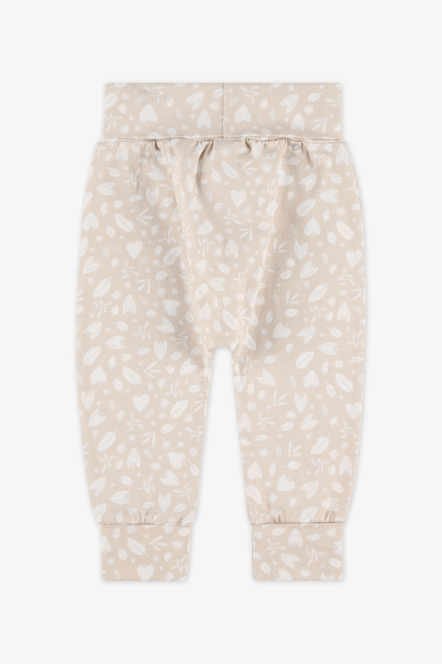 Pantalon évolutif coton, 2T-3T - Bébé fille && BEIGE/MULTI