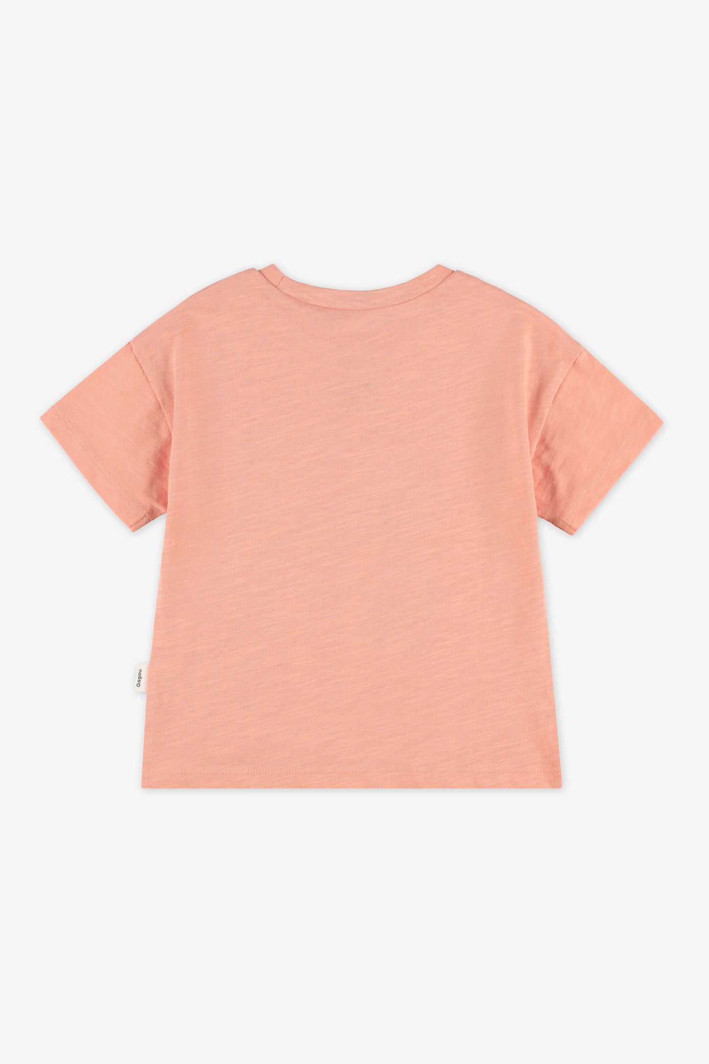 T-shirt col rond imprimé - Bébé fille && CORAIL