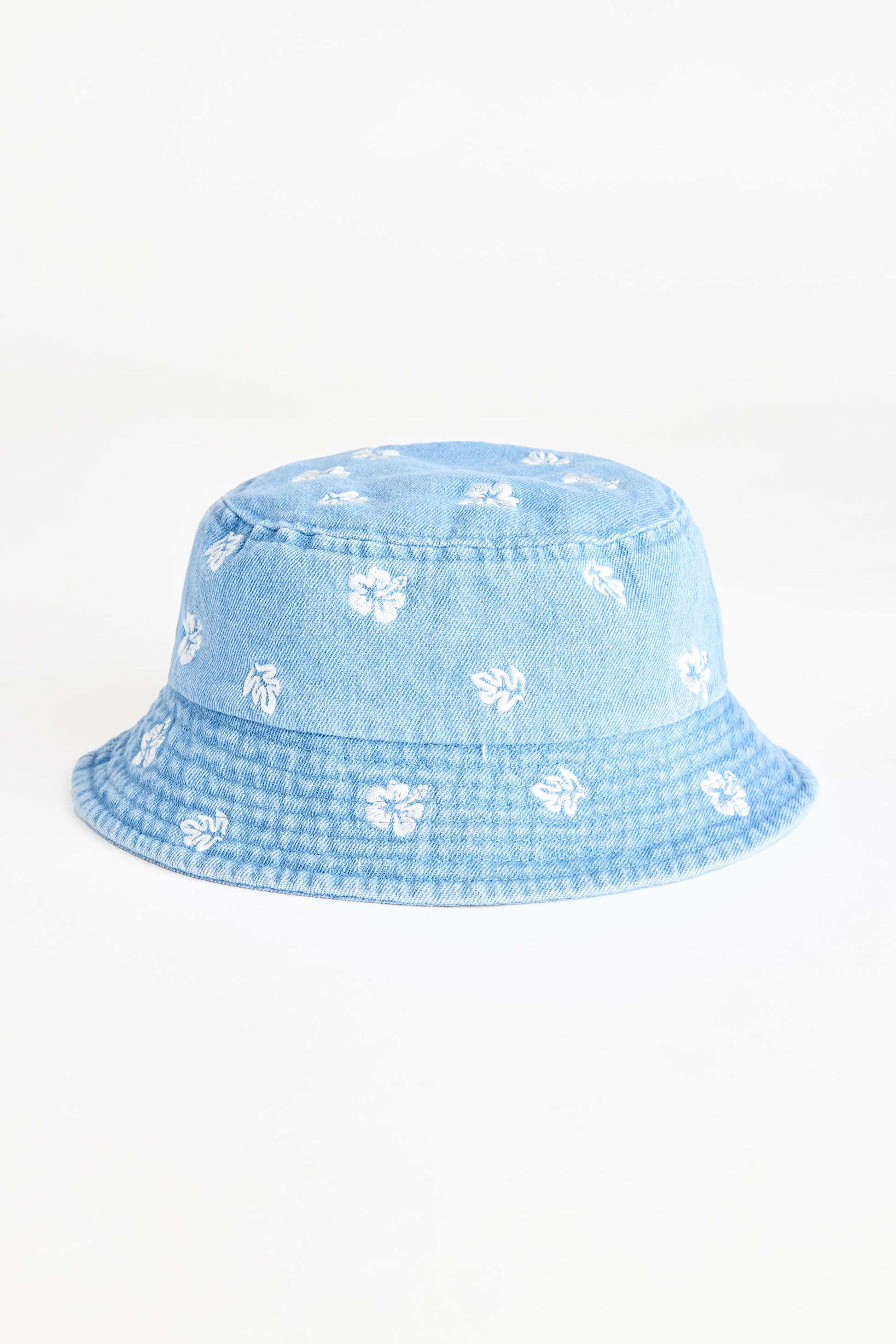 Chapeau avec broderies - Enfant fille && BLEU