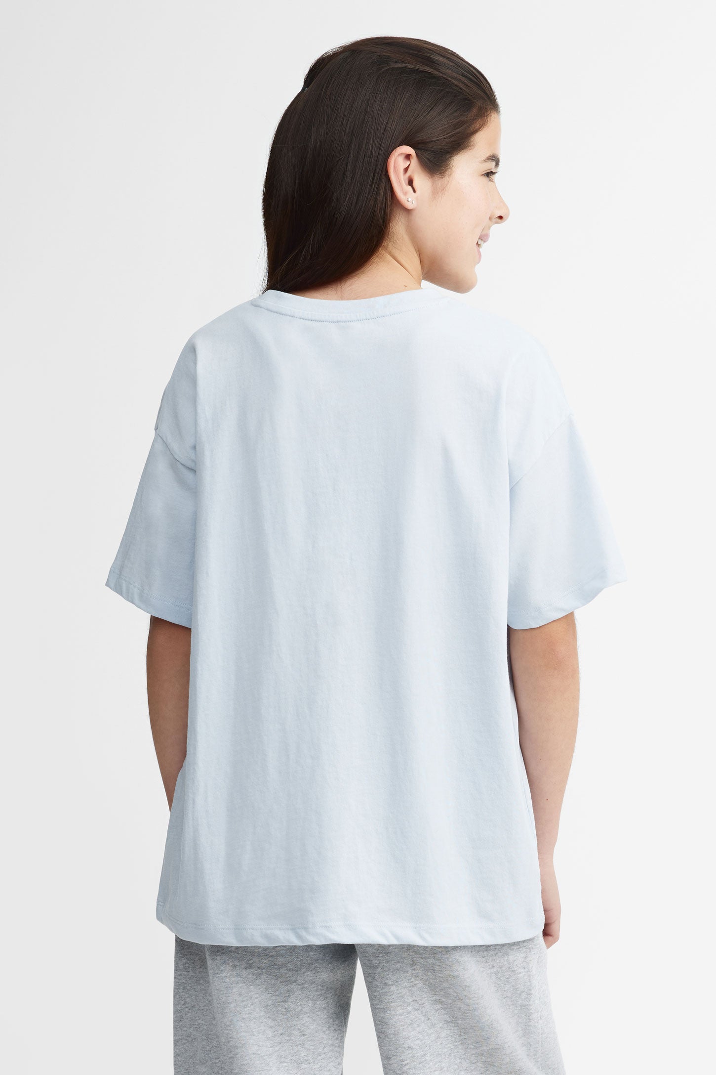T-shirt surdimensionné en coton, 2/25$ - Ado fille && BLEU